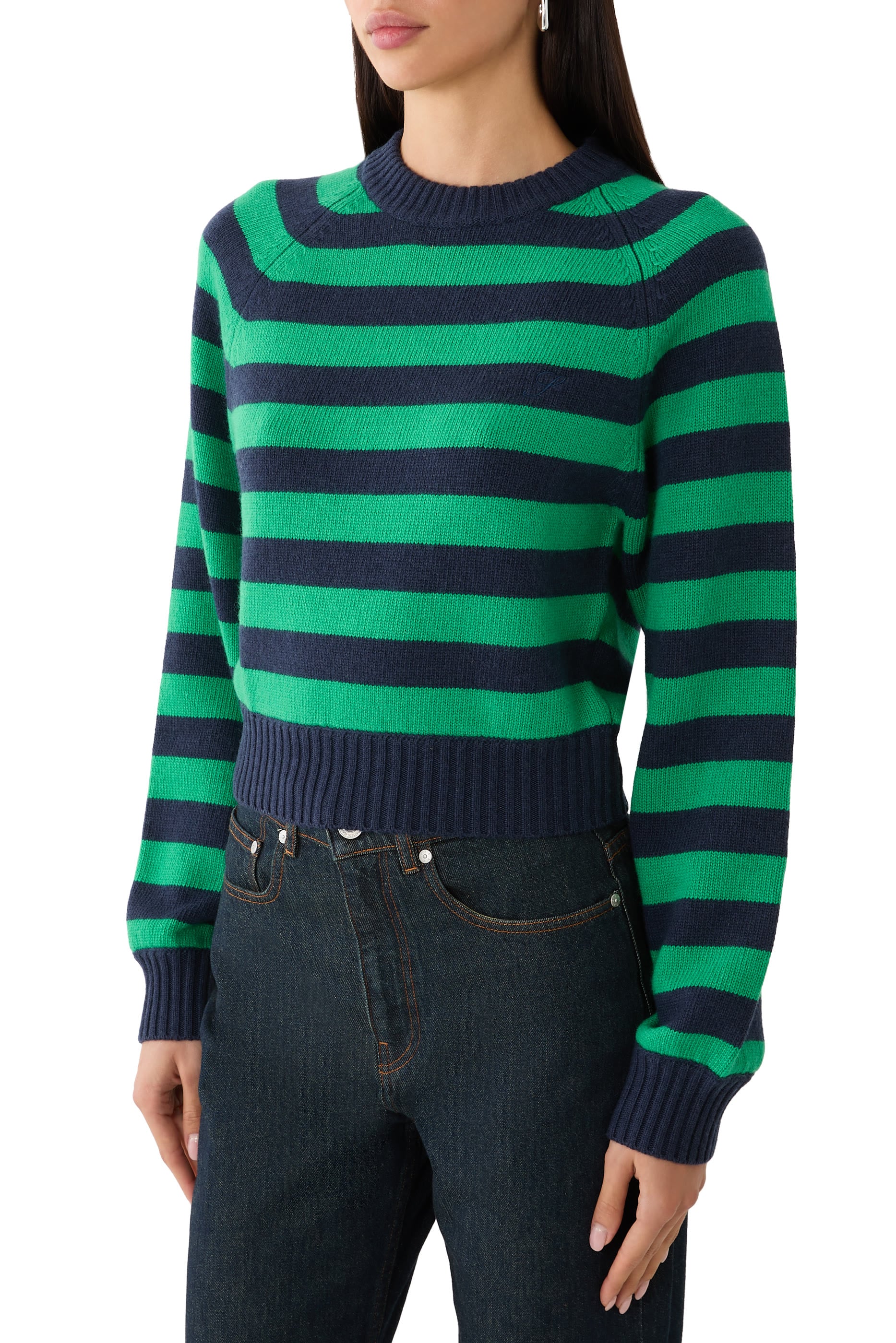 Julietta Striped Knitted Sweater 