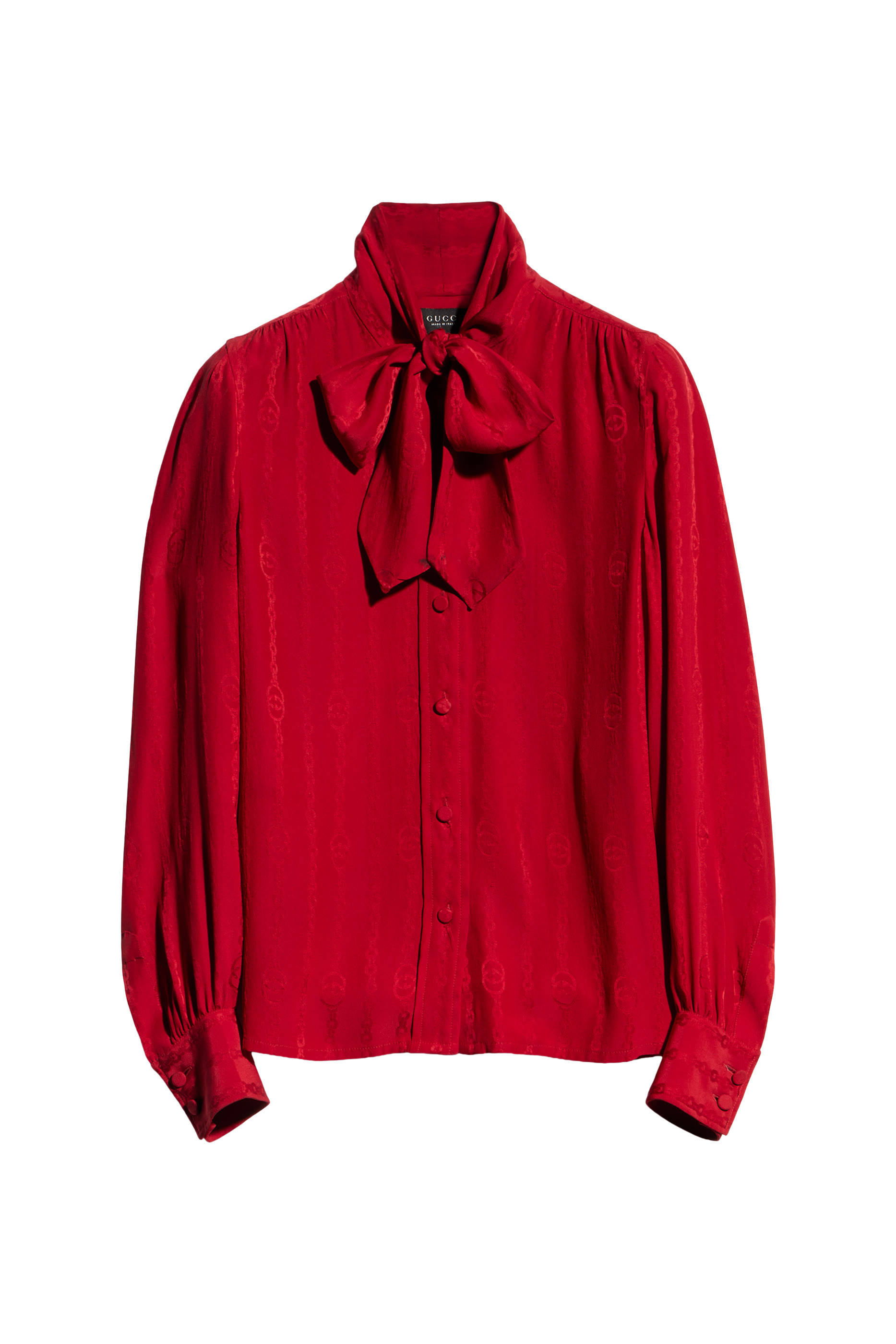 Interlocking G Chain Silk Jacquard Shirt 