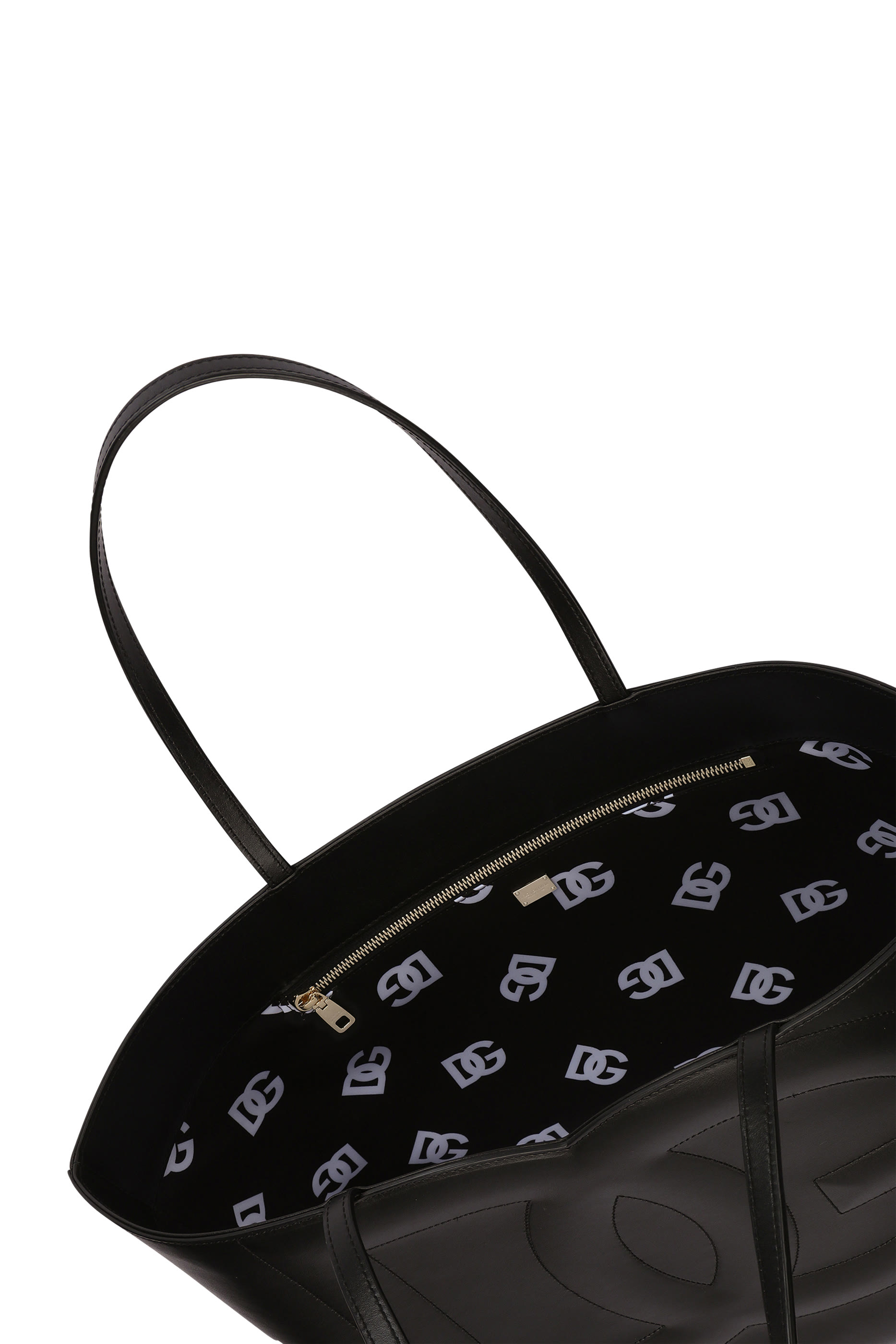 Medium Calfskin DG Logo Shopper 