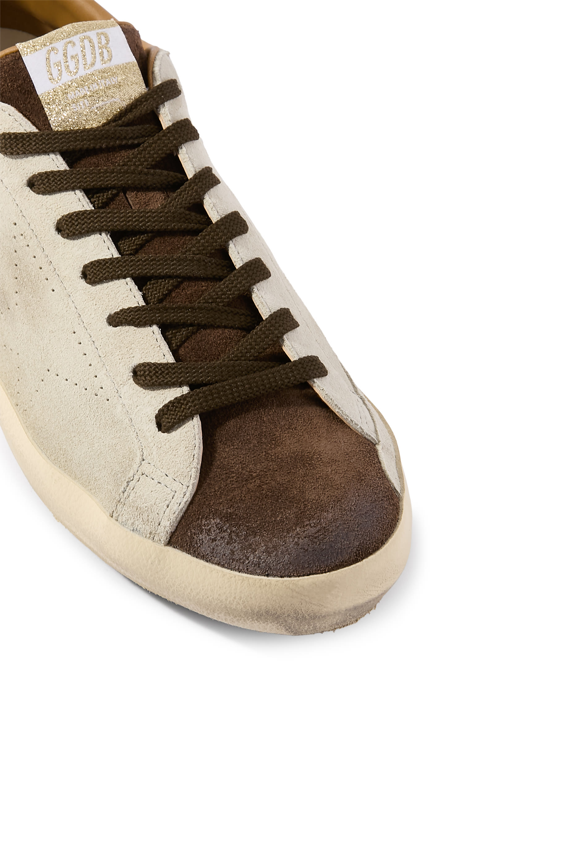 Men&rsquo;s Super-Star LTD Sneakers in Suede with Perforated Star and Suede Tongue