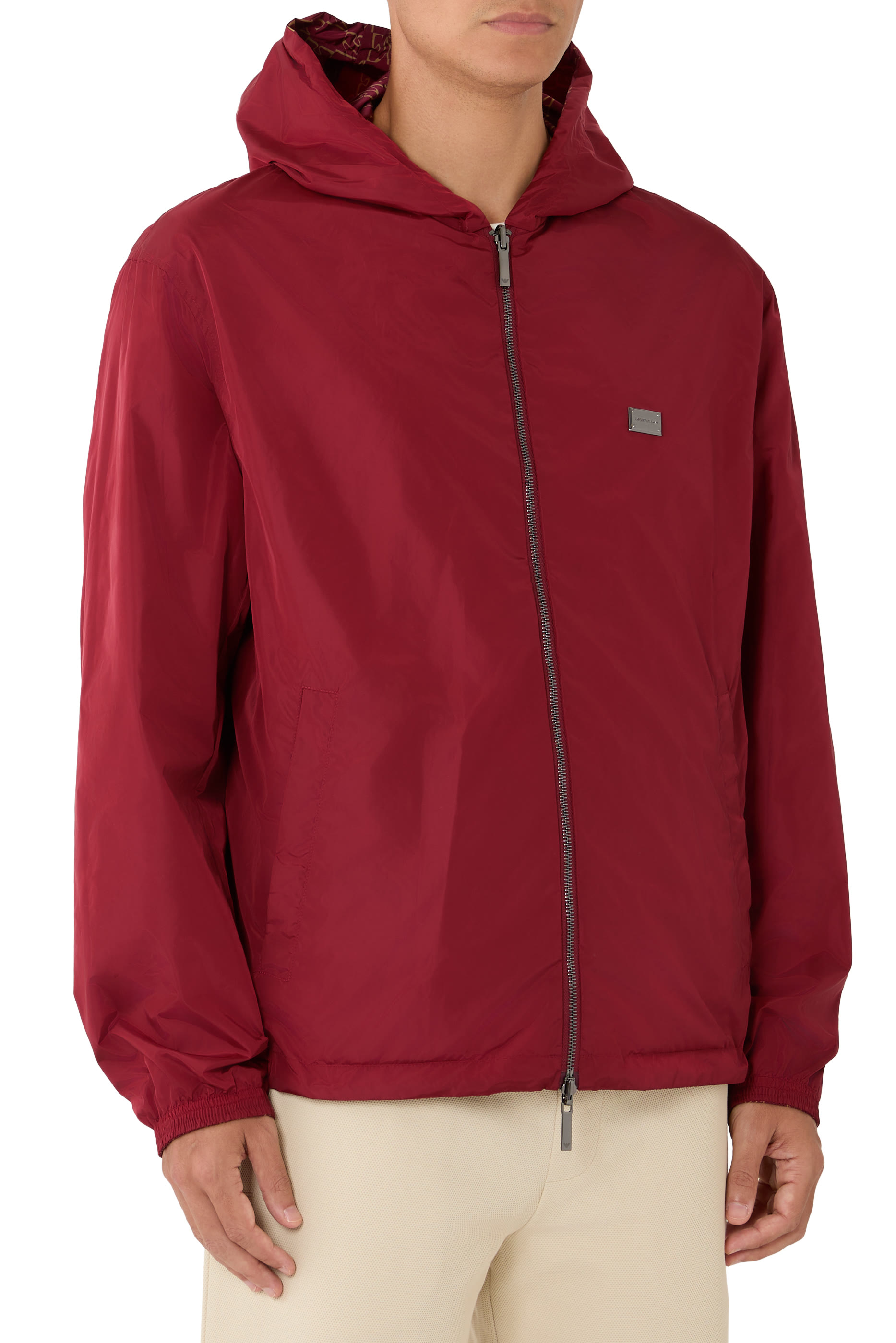 Hooded Blouson Zip Jacket