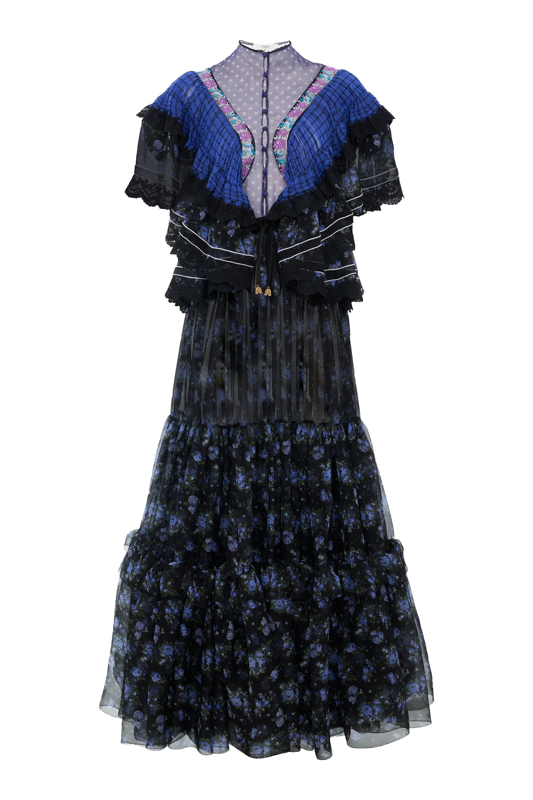 Ruffled Long Dress
