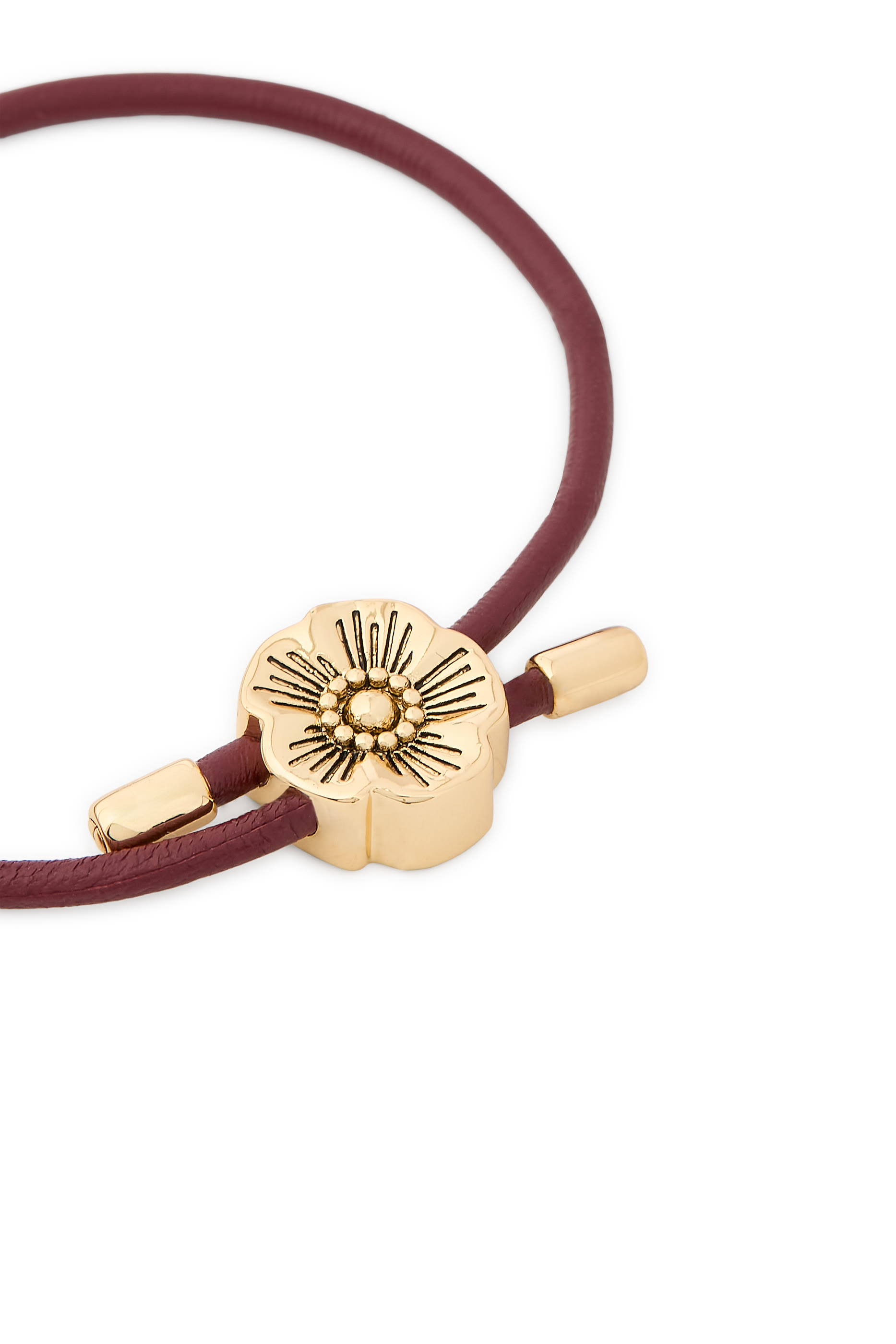 Tearose Leather Slider Bracelet 