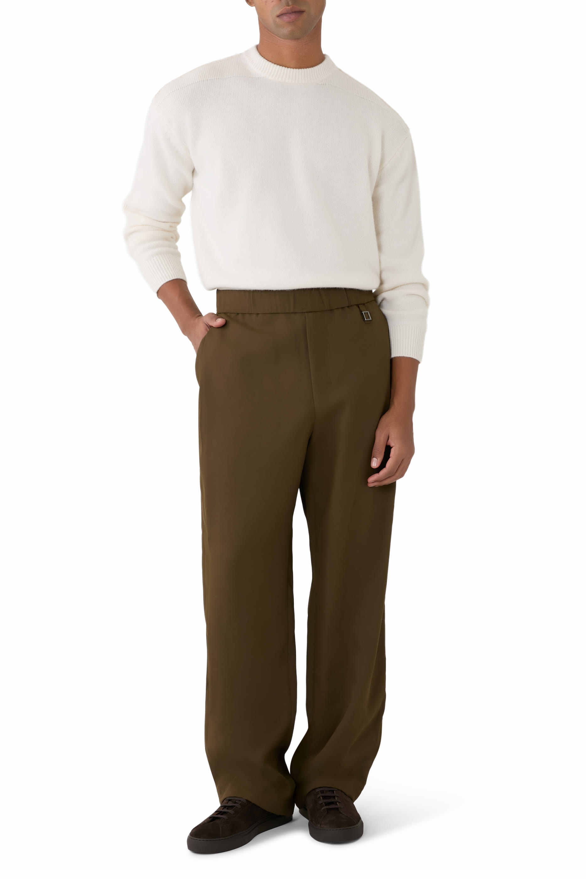 Cotton Logo Trousers
