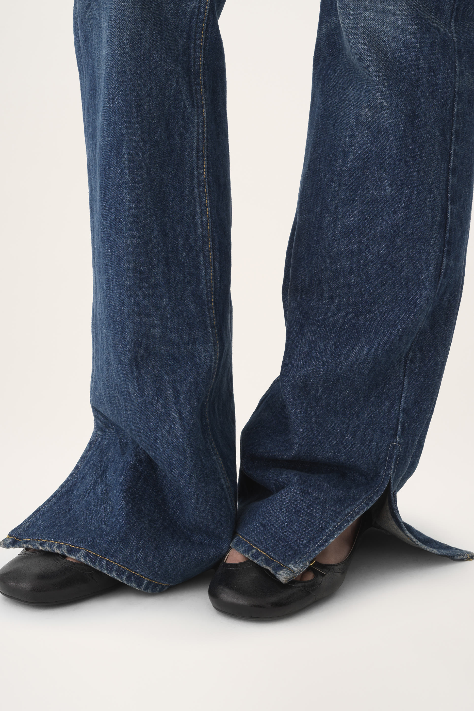 Split Hem Straight Jeans
