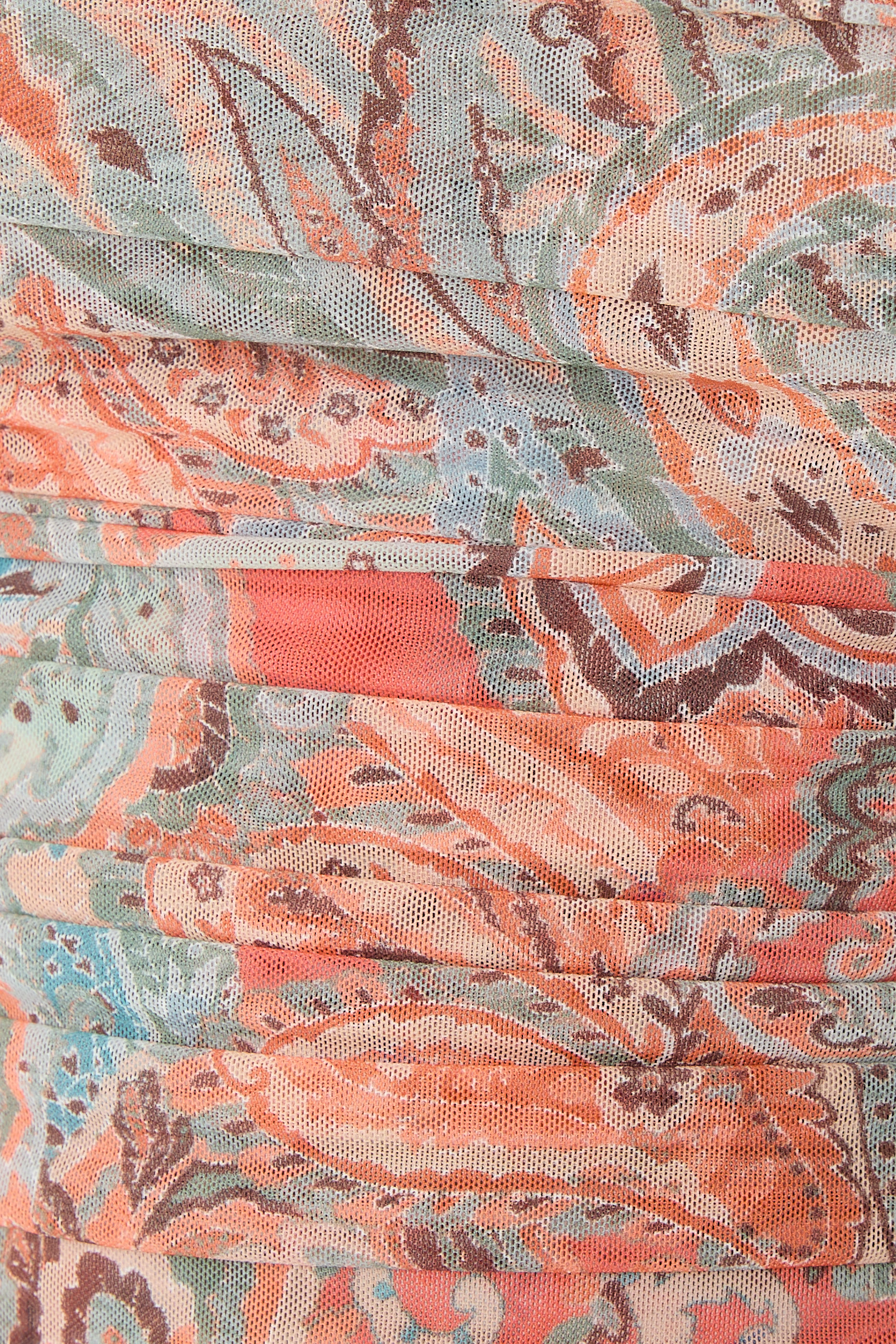 Rasha Shirred Paisley Top