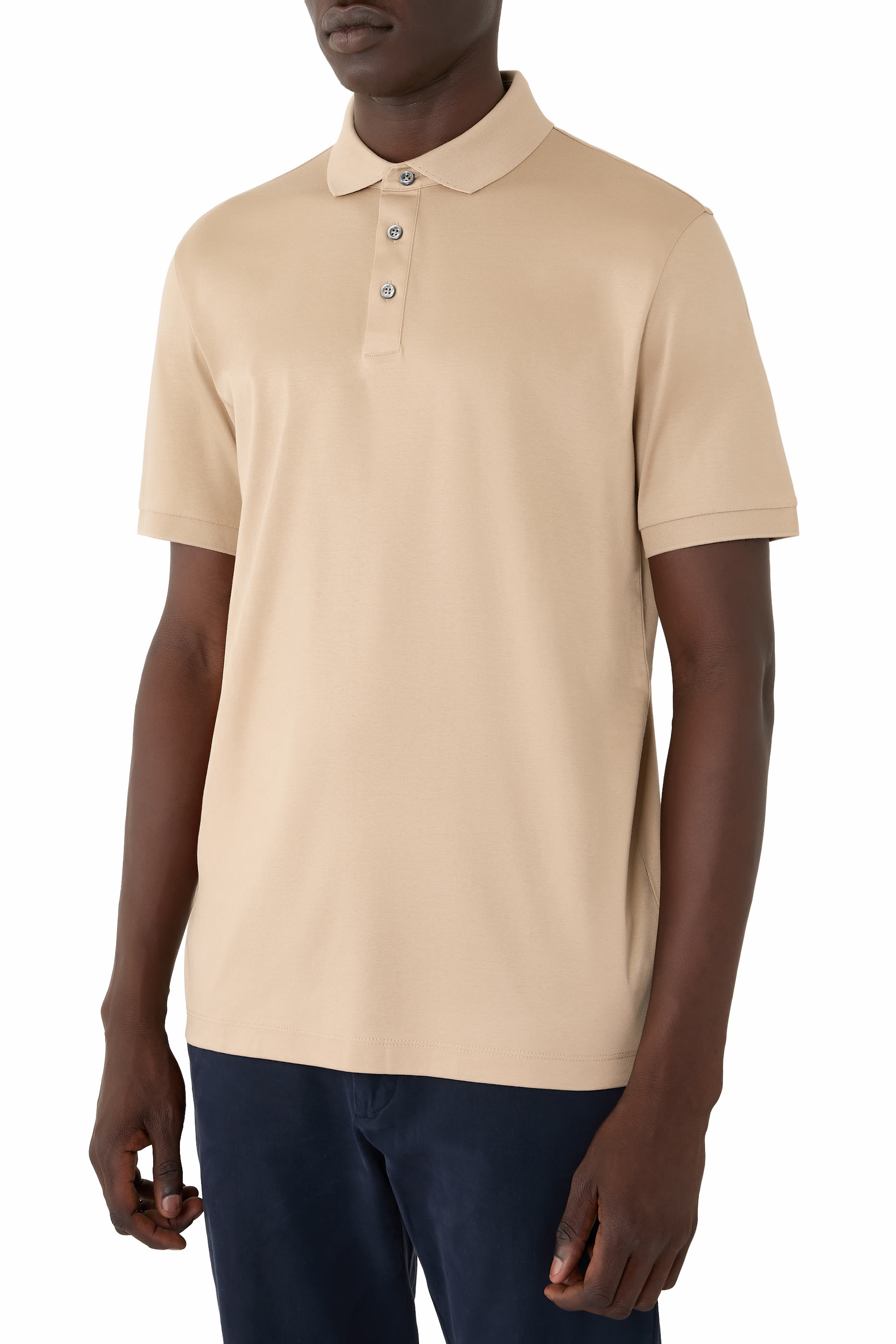 Mercerised Cotton Polo Shirt