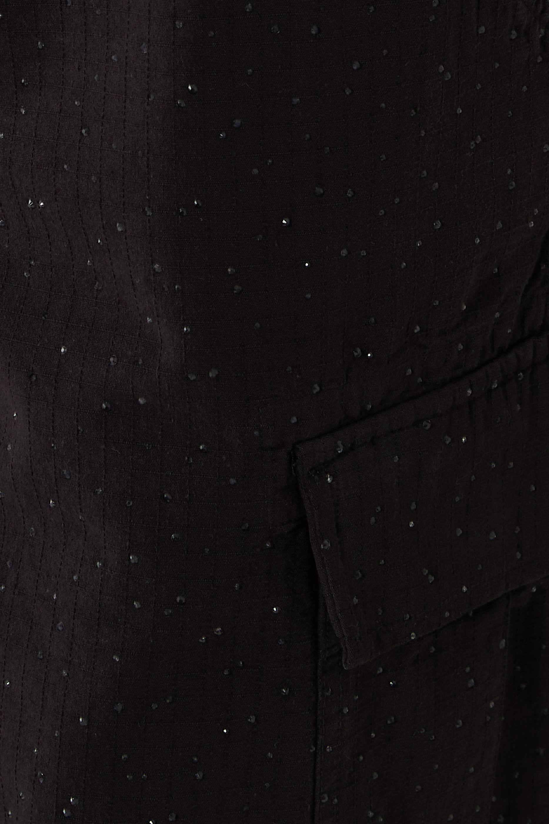 Crystal Embellished Cargo Pants