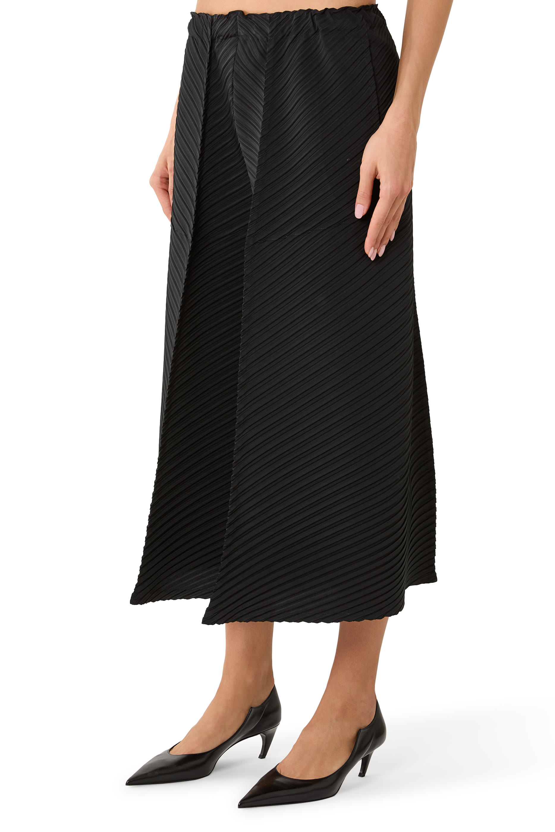 Tubular Pleats Pants