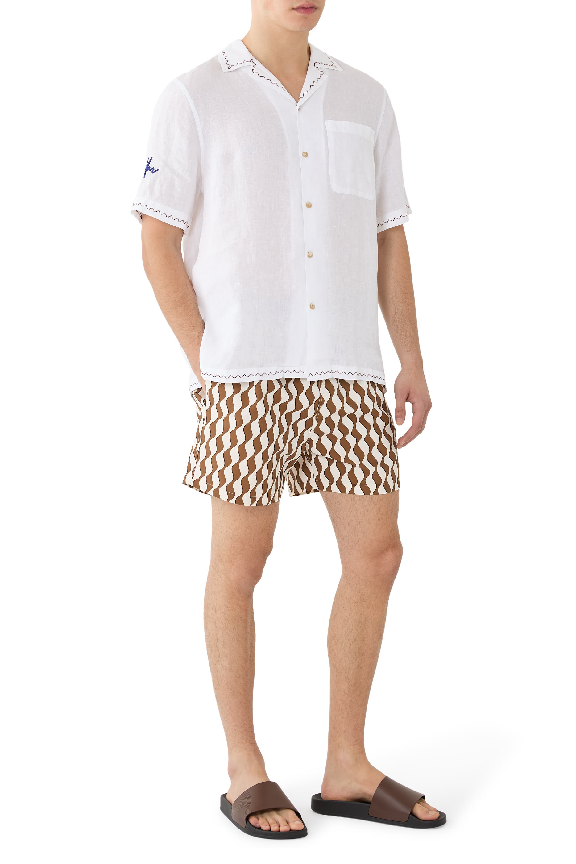 Alves Embroidered Linen Shirt