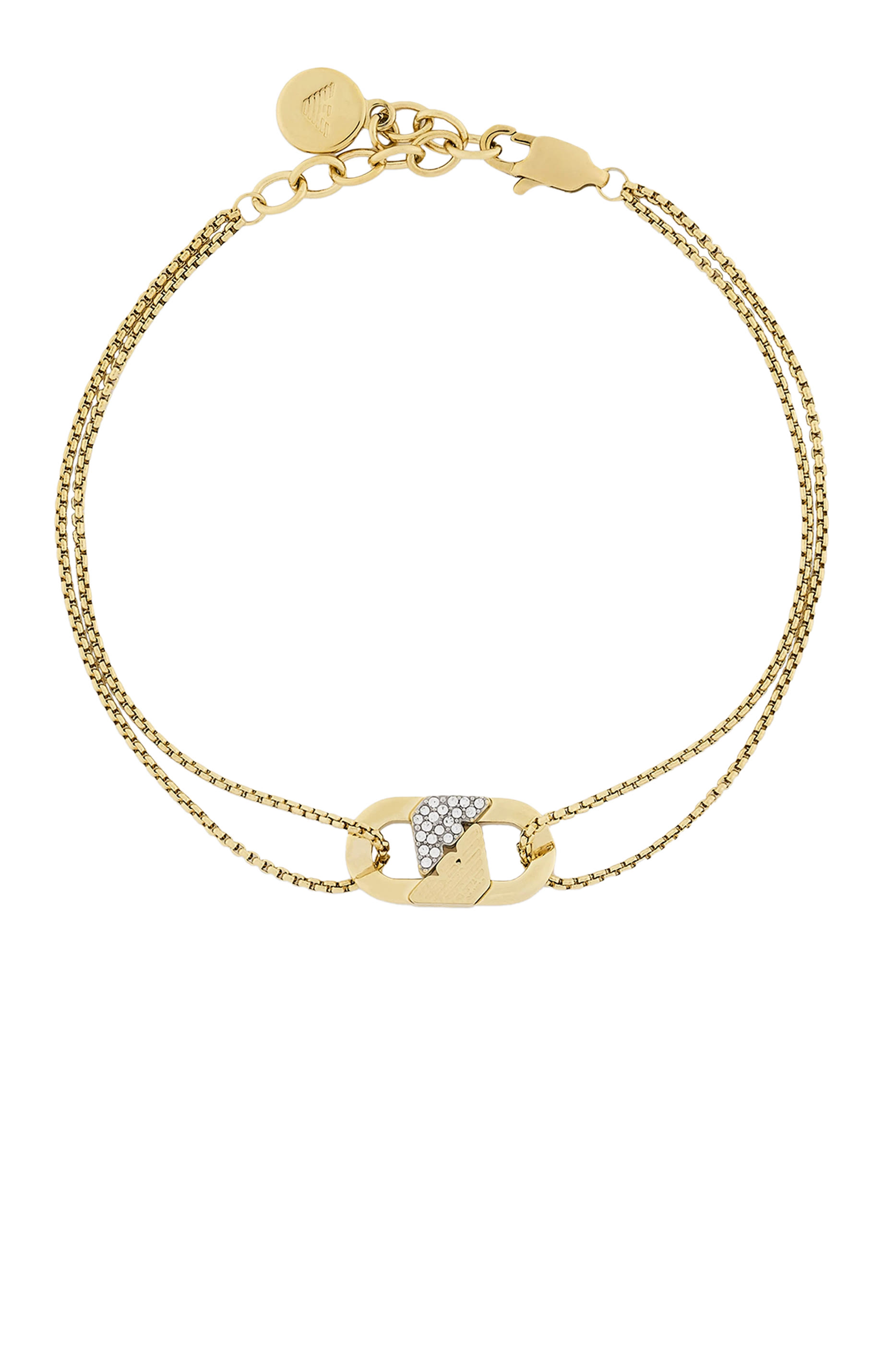 Gold-Tone Stainless Steel ID Bracelet