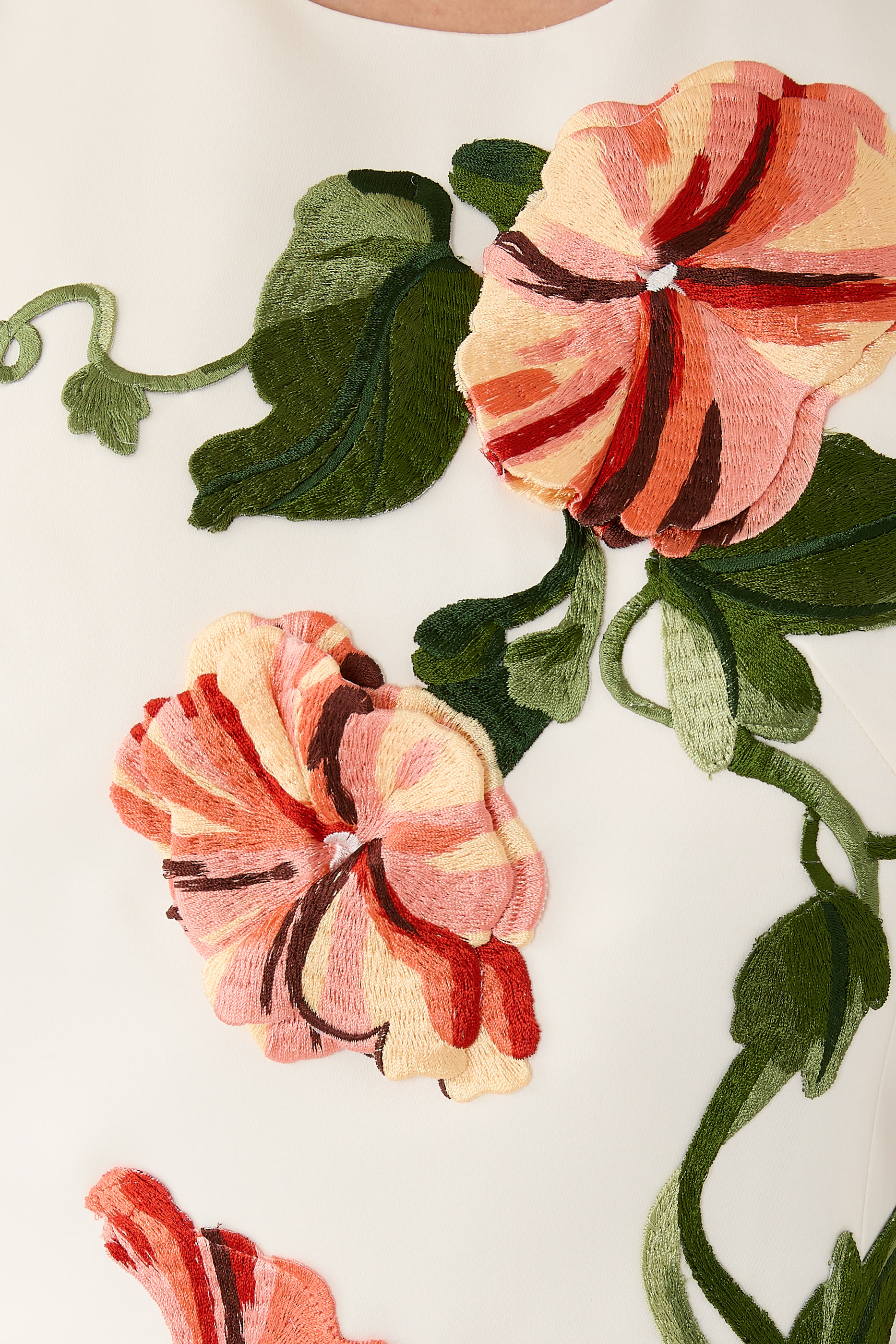 Cleo Appliqu&eacute; Floral Midi Dress