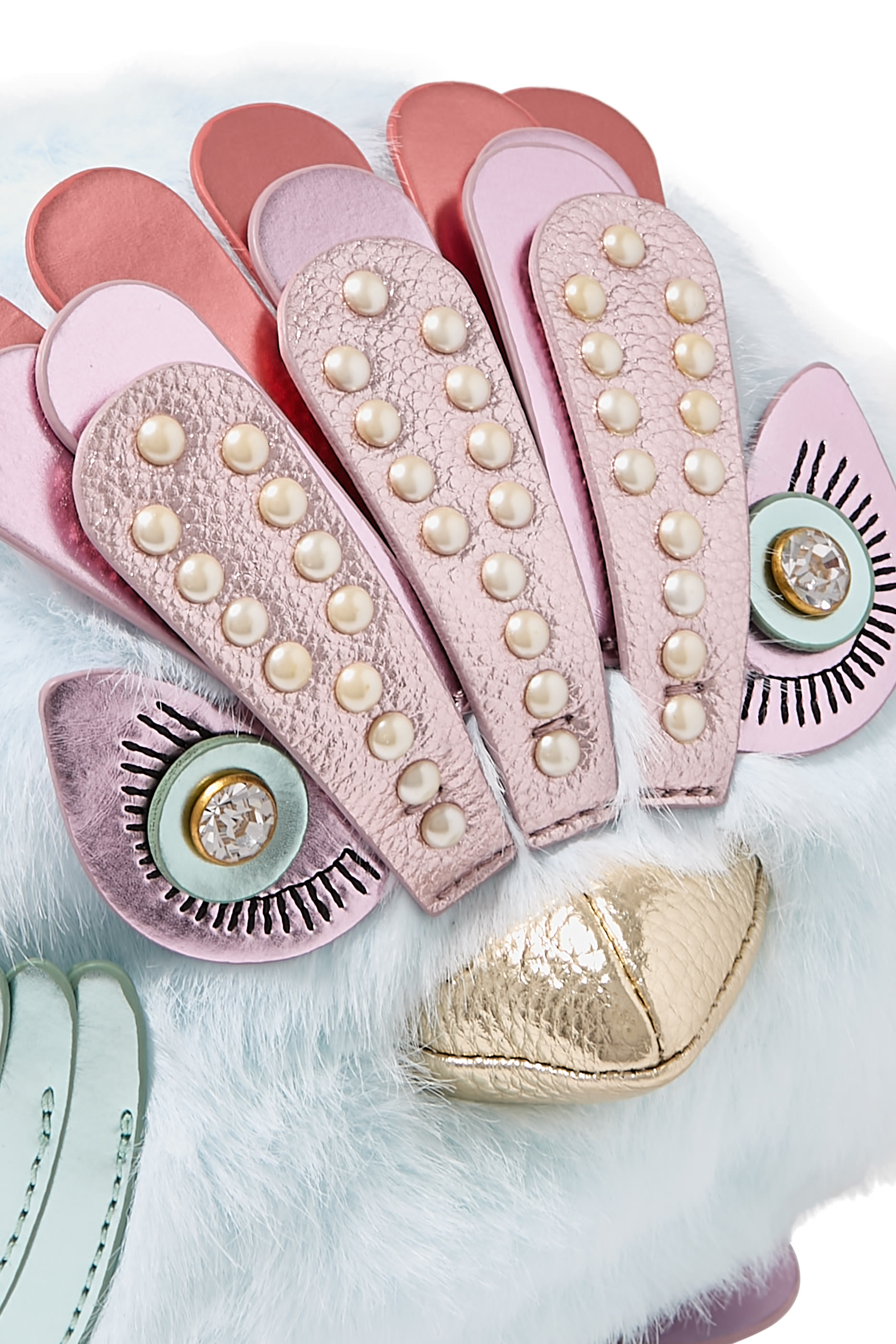 Pom Pom Eagle Cross Body Bag 