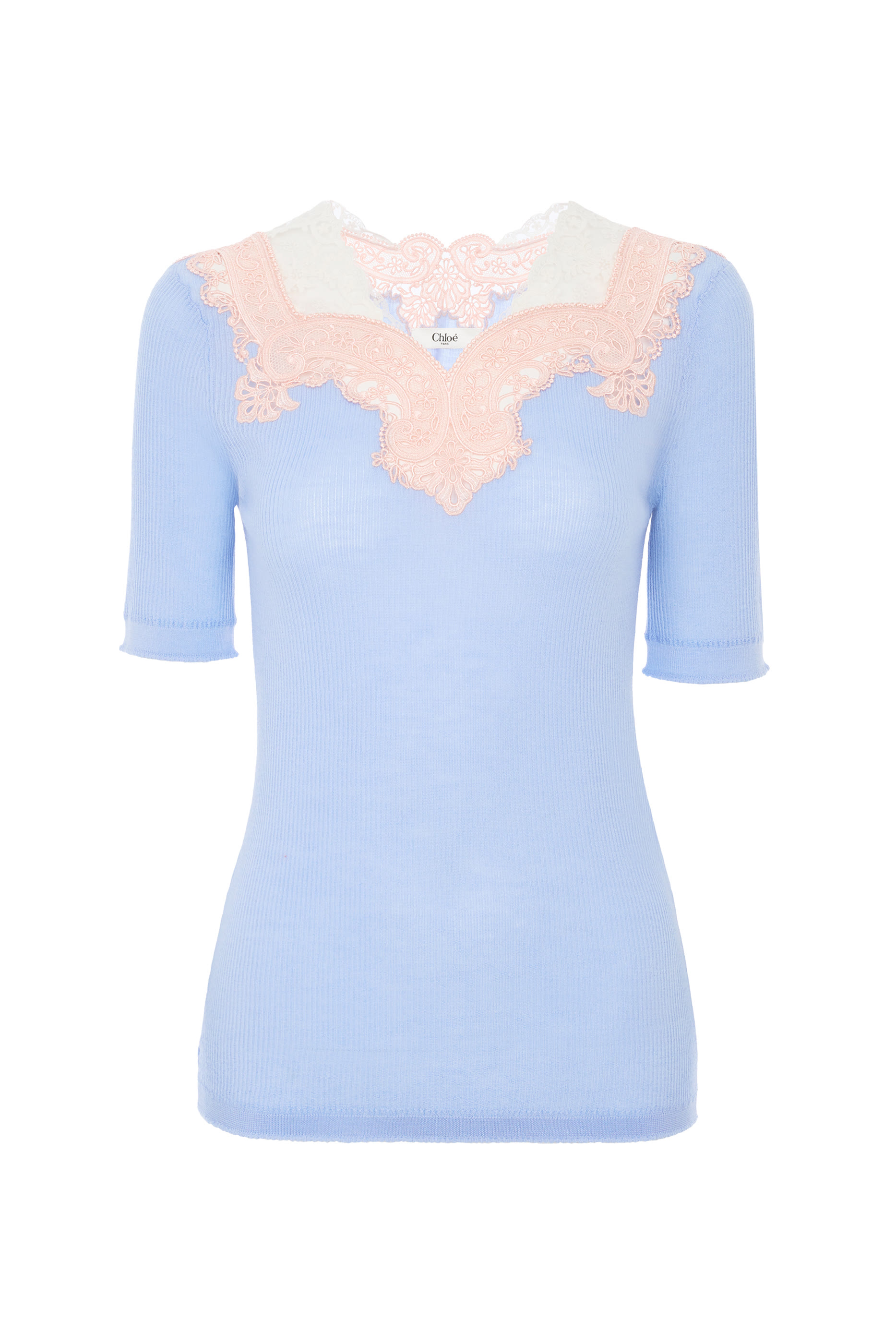 Elbow Sleeves Lace Sweater