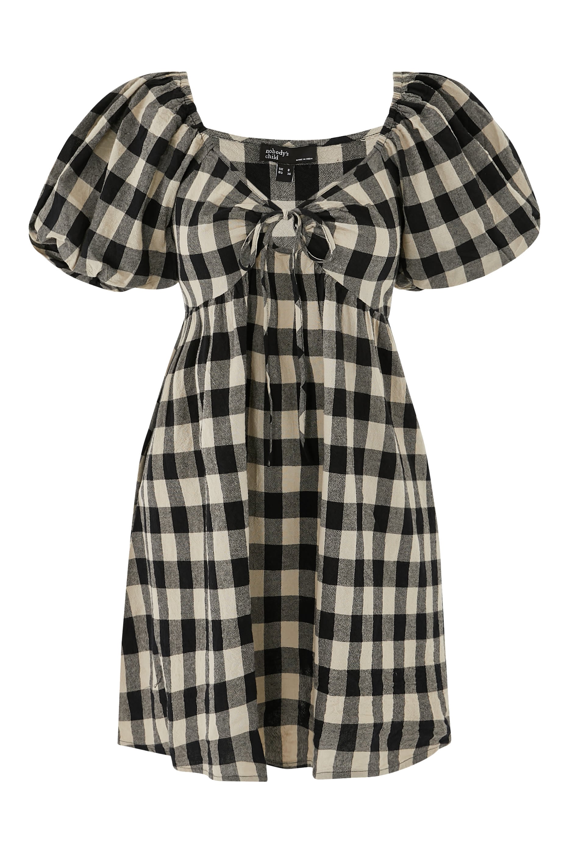 Joanna Gingham Mini Dress