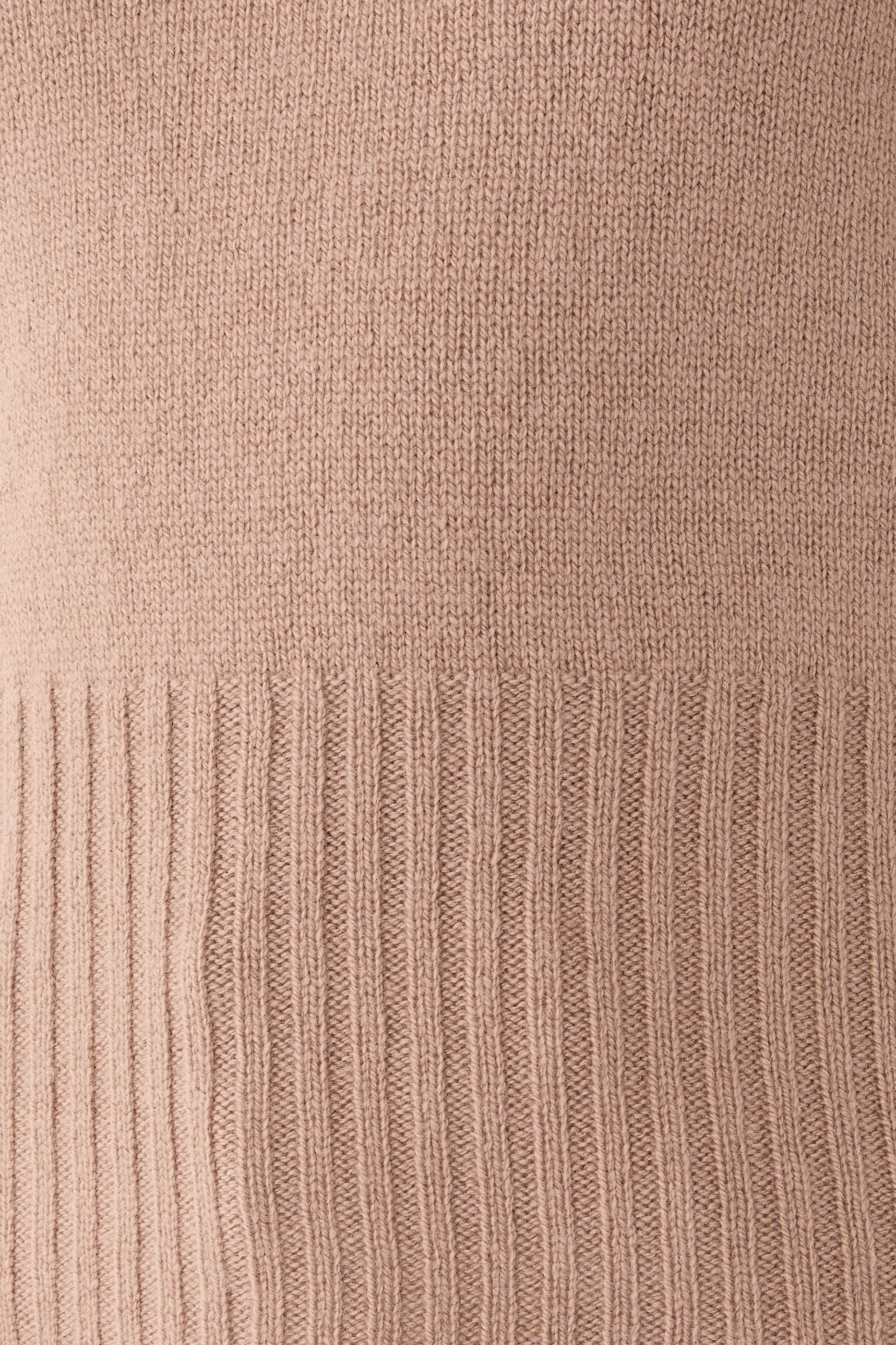  Wool-Cashmere High-Rib Short-Sleeve Sweater 