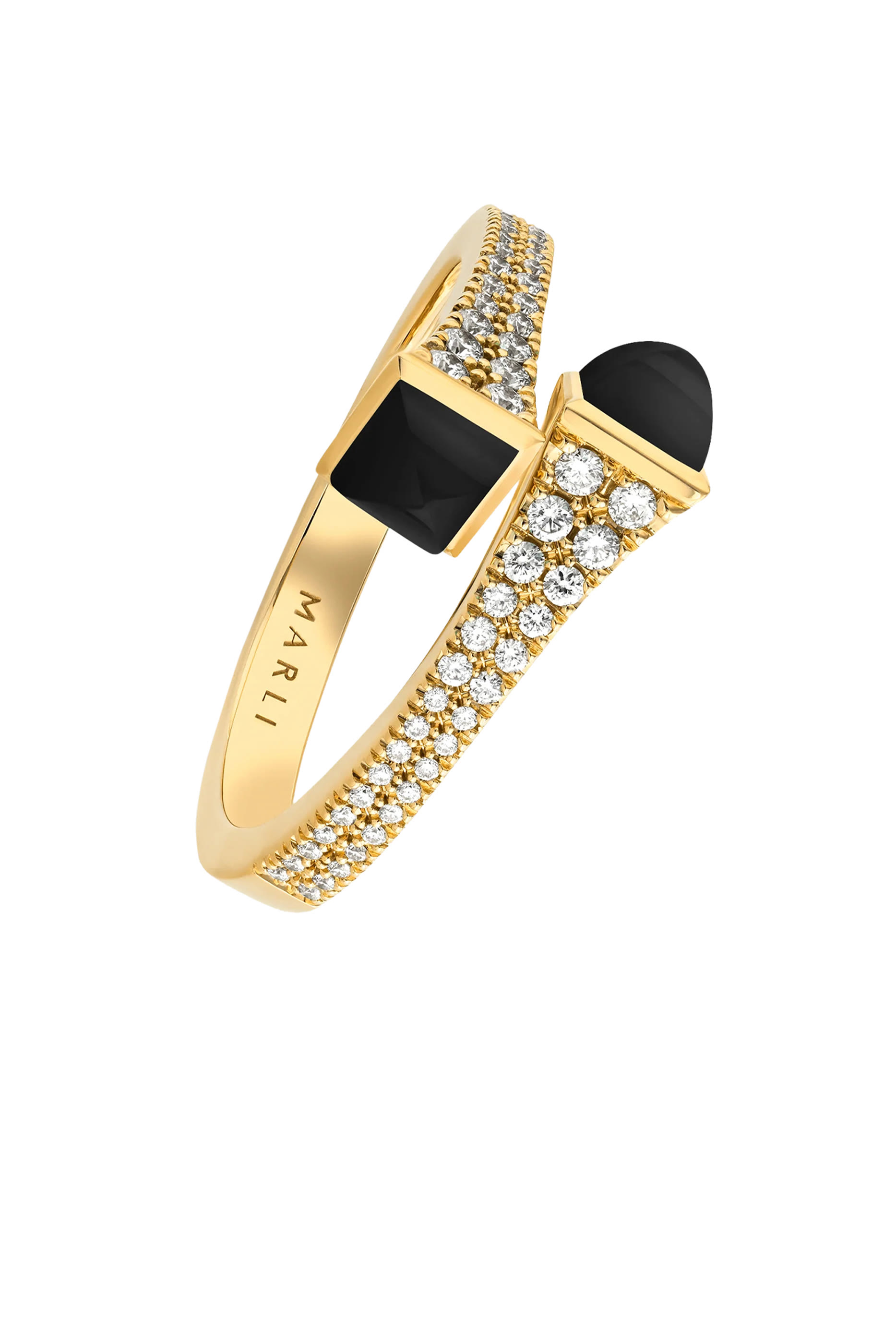 Cleo Diamond Slim Ring, 18K Yellow Gold & Diamonds