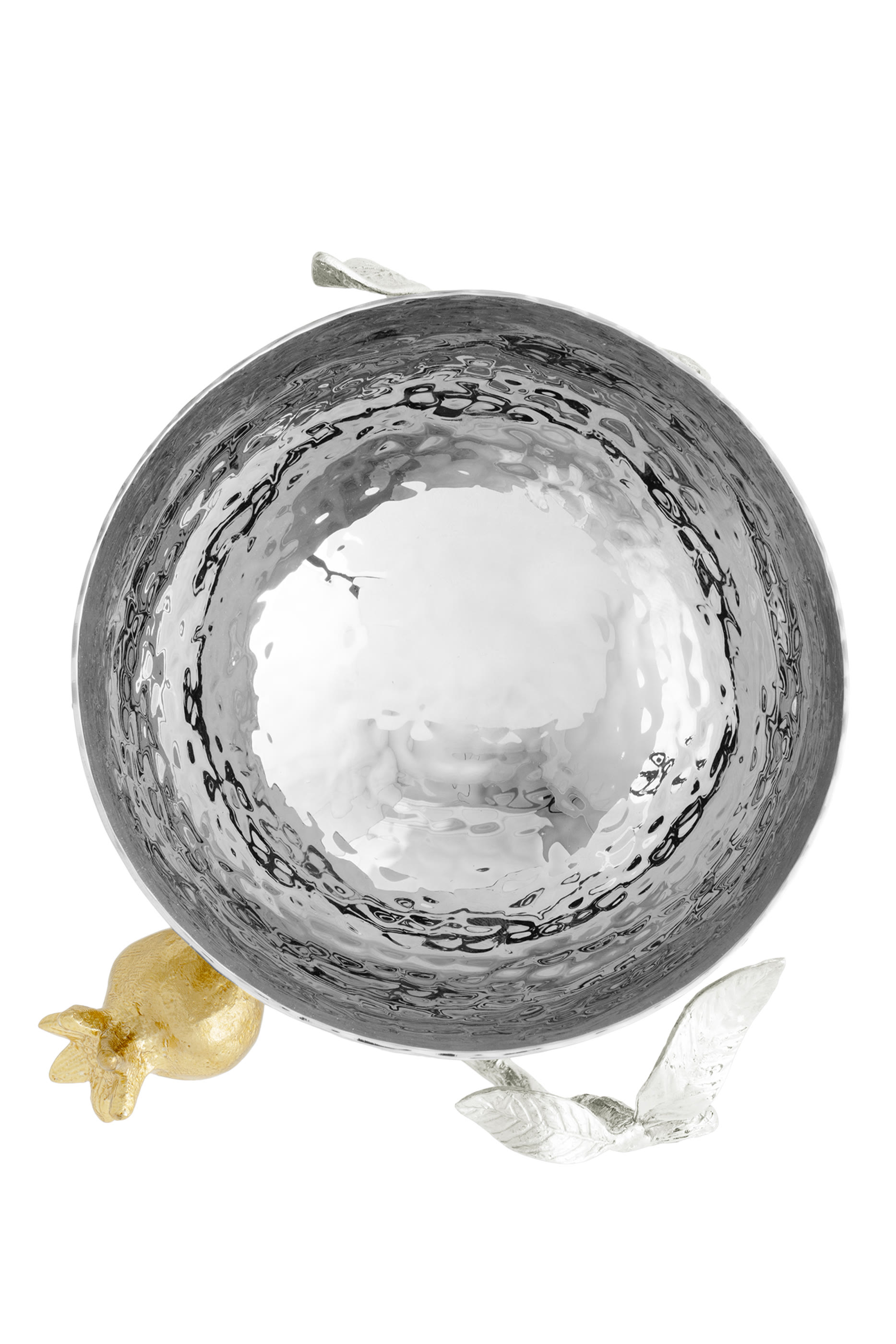 Pomegranate Silver & Gold Nut Bowl