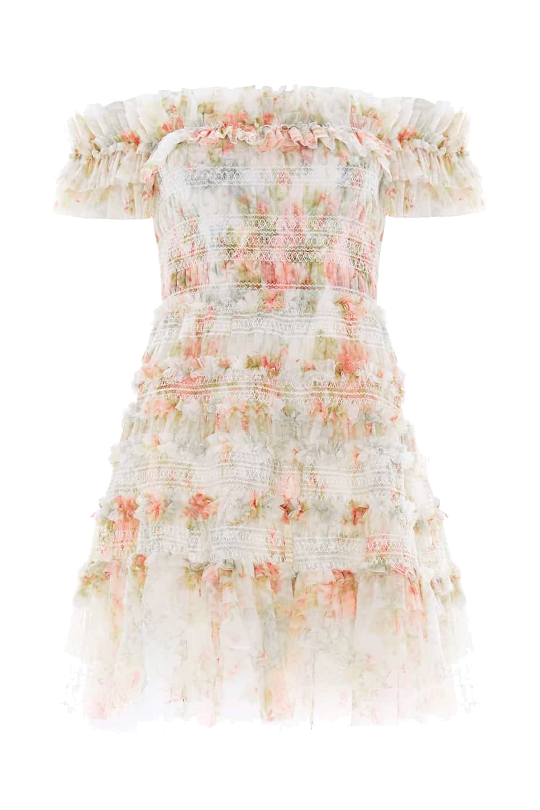 Madame Rose Elodie Off-Shoulder Micro Mini Dress