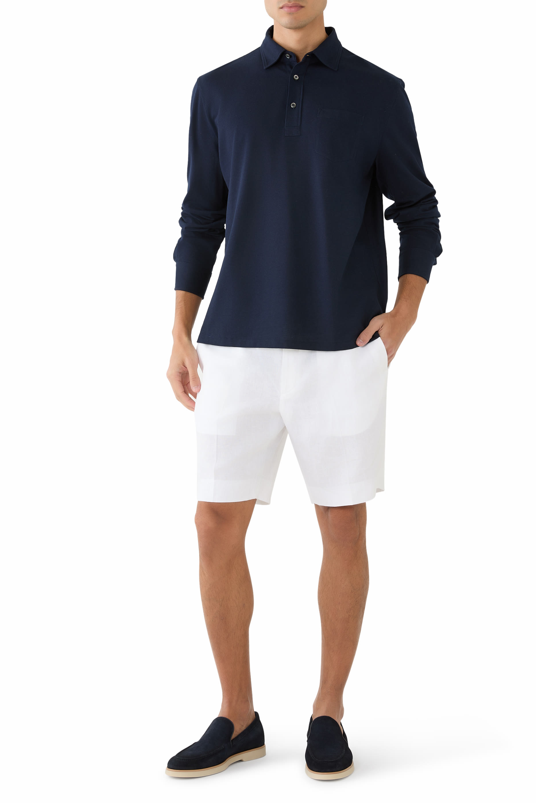 Flat Front Shorts
