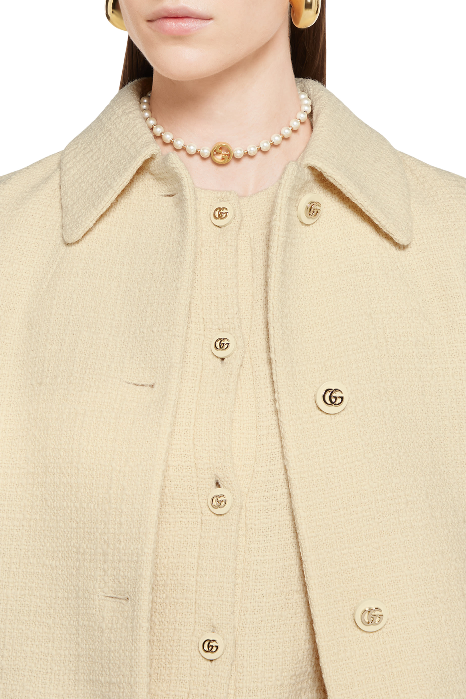 Textured Wool Tweed Dress