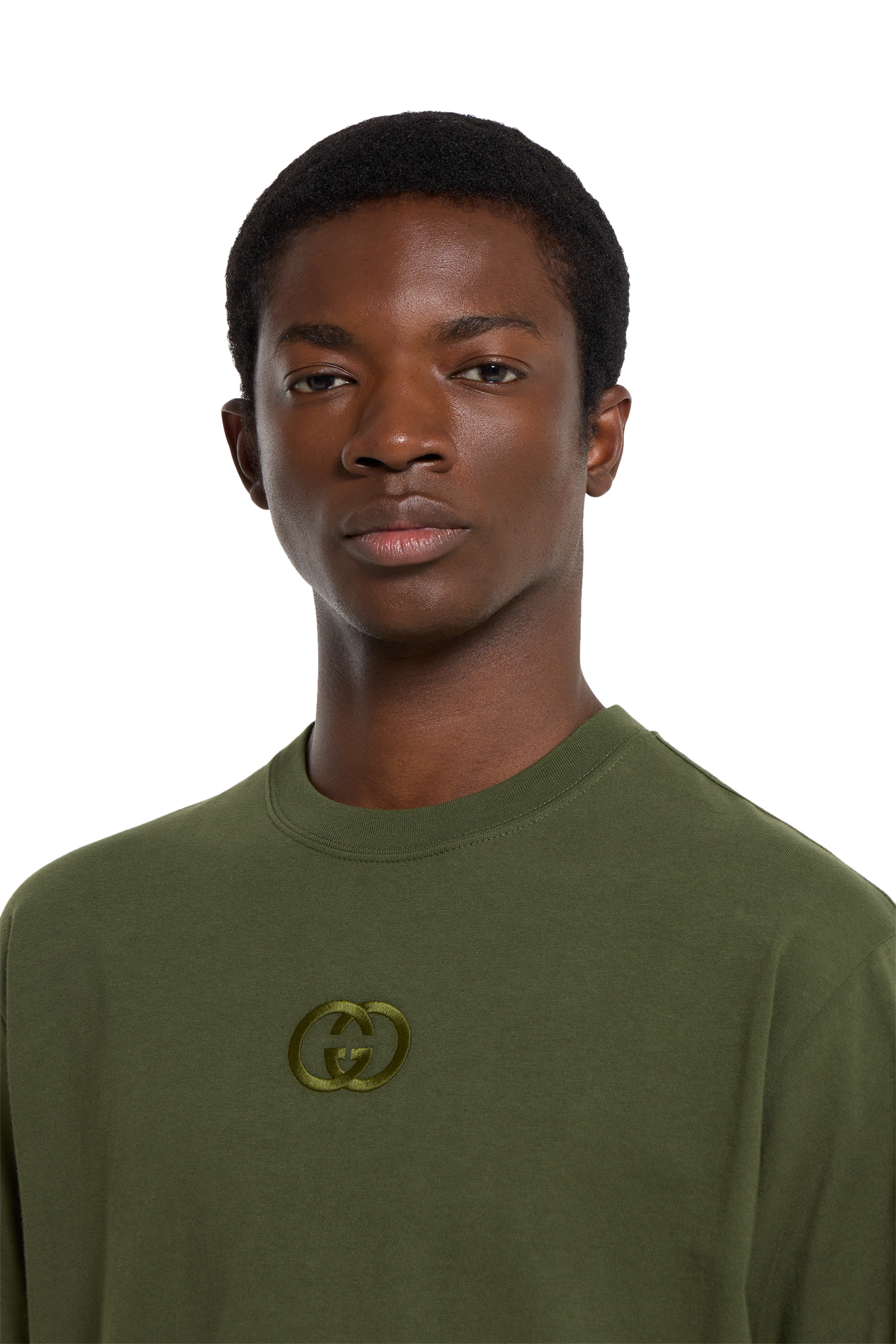 Cotton Jersey T-Shirt with Logo Embroidery