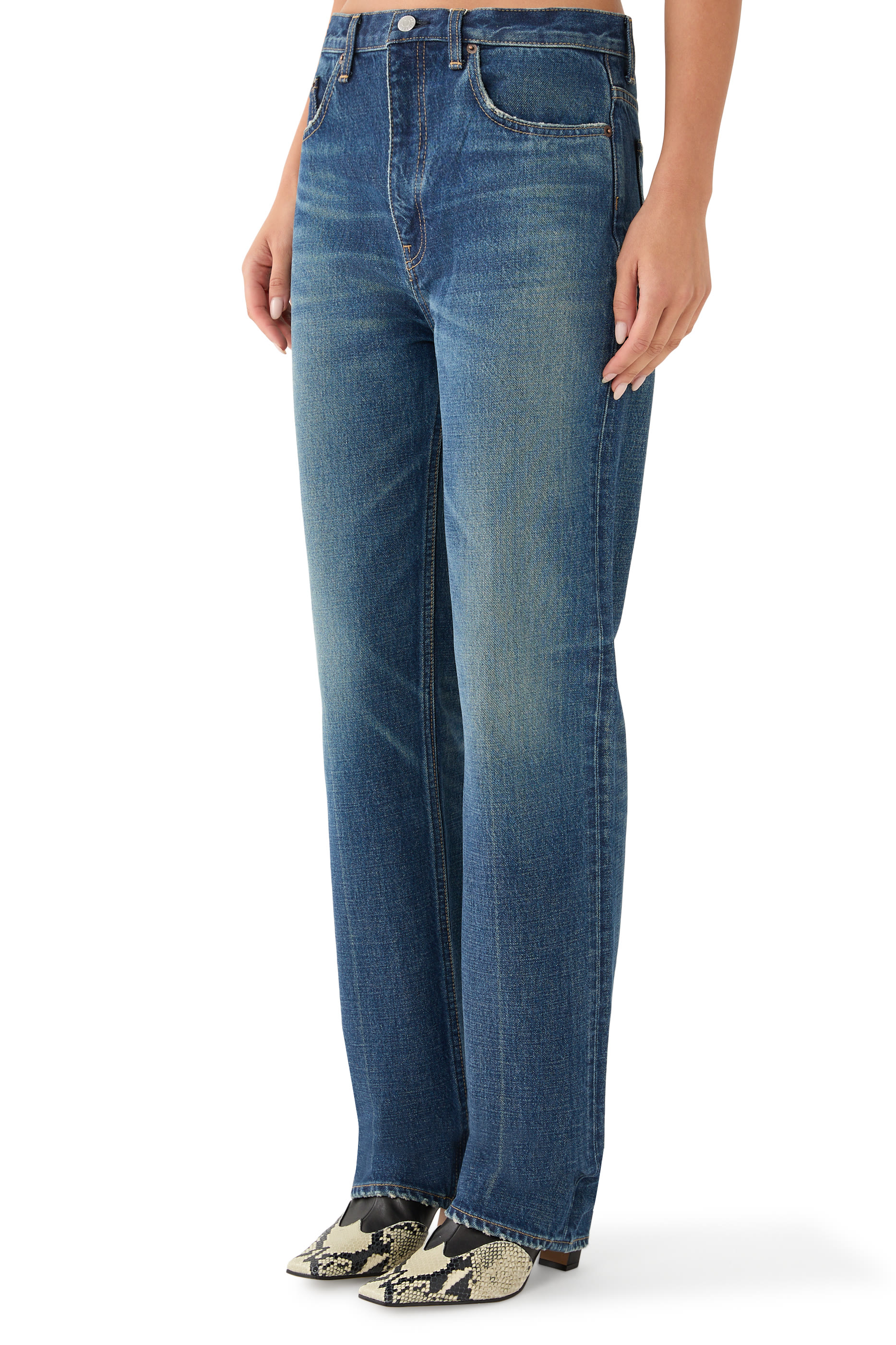 Classic Slim Denim Full Length Jeans
