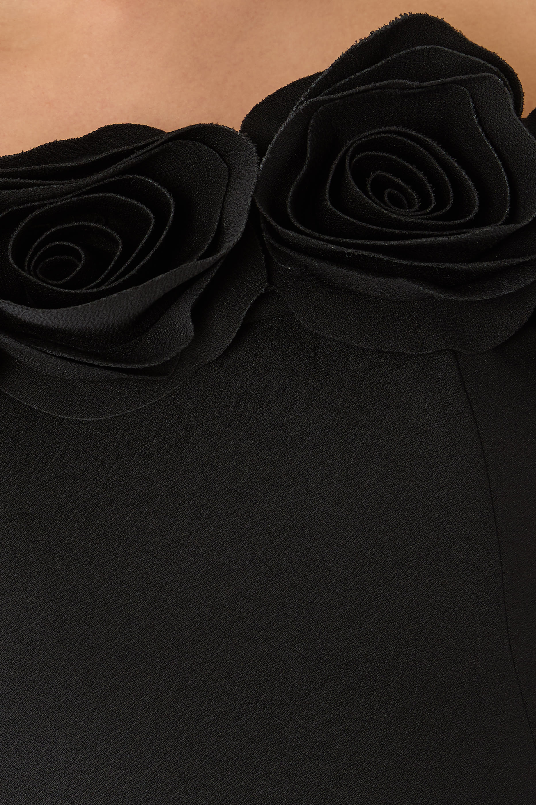 Floral-Appliqu&eacute; Off-Shoulder Maxi Dress