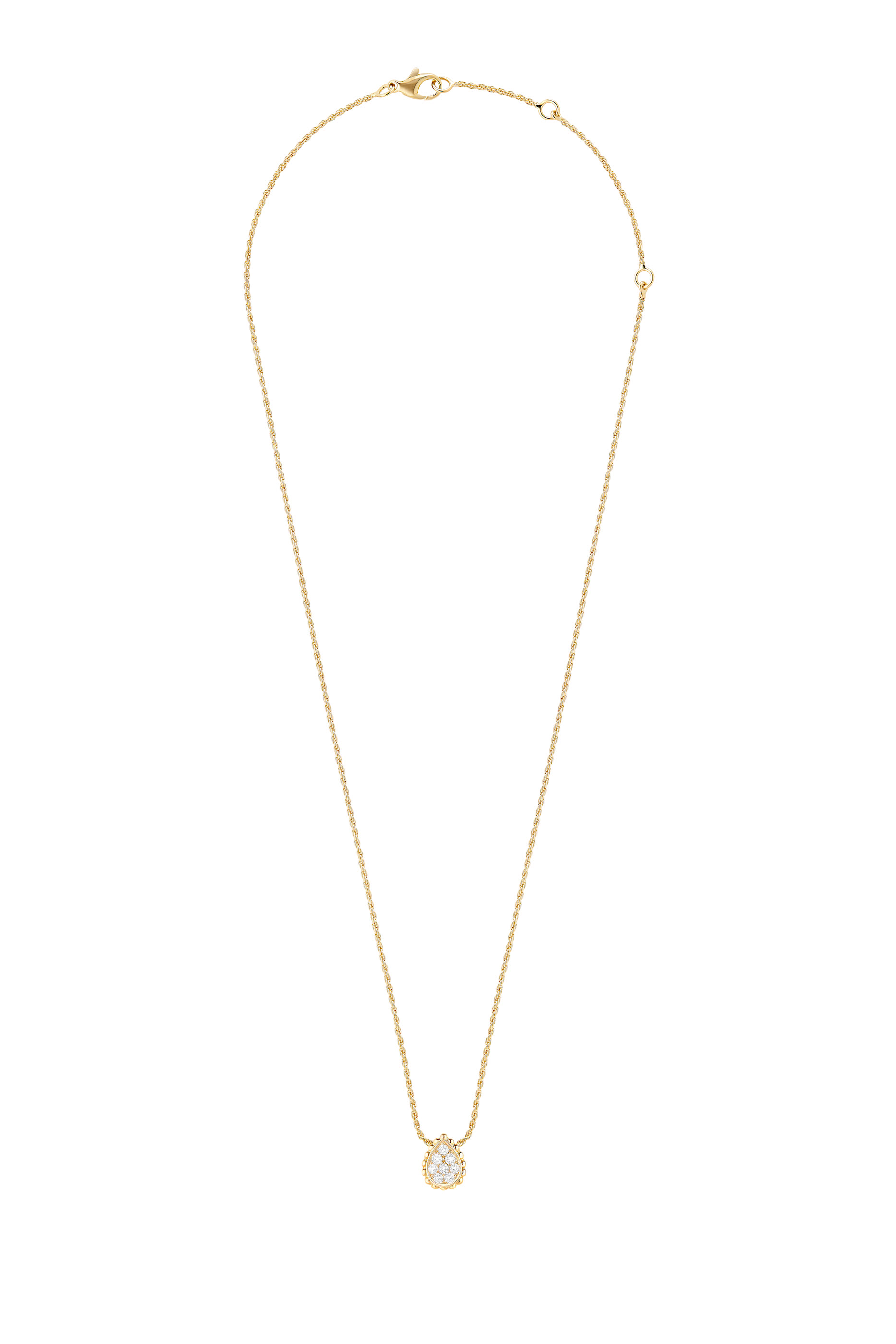 Serpent Boh&egrave;me Pendant, XS Motif, 18K Yellow Gold & Diamonds