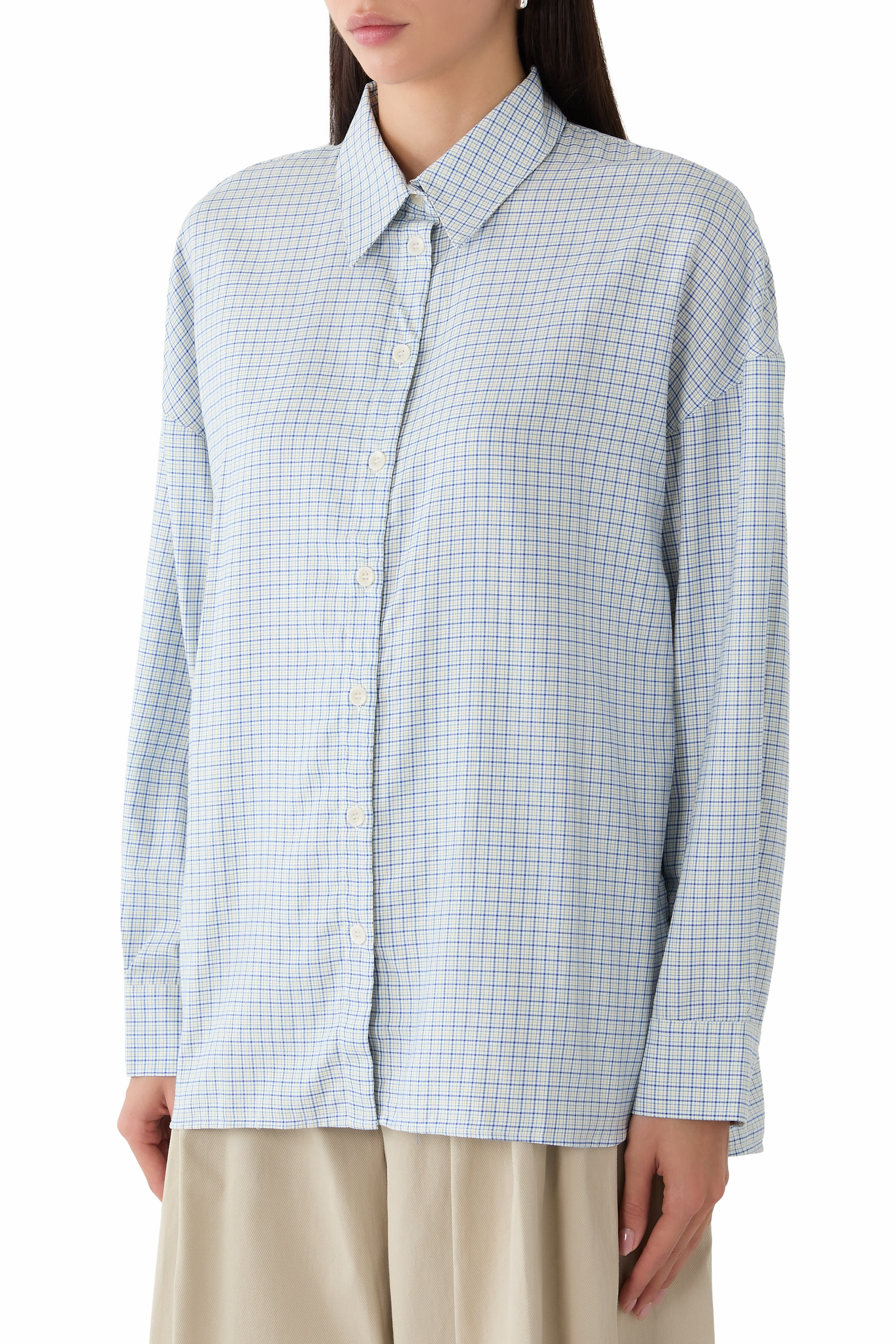  Linus Check Oversized Shirt