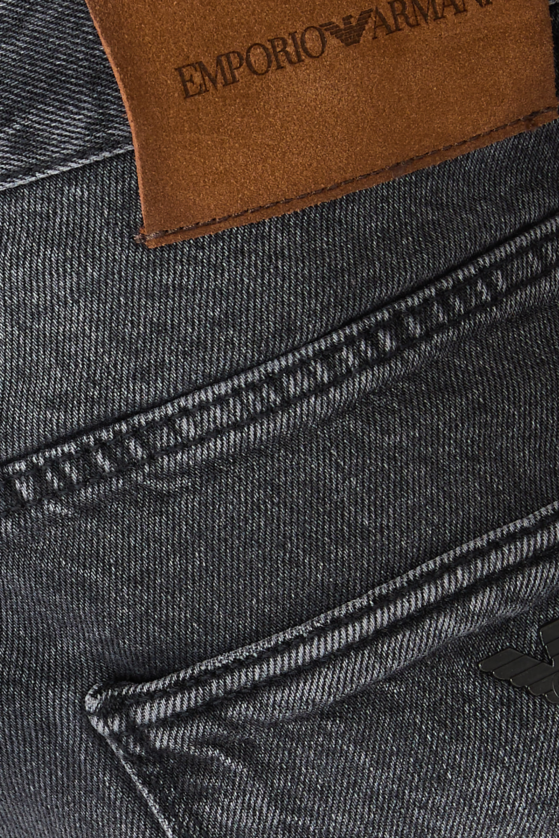 Logo Faded Five-Pocket Jeans