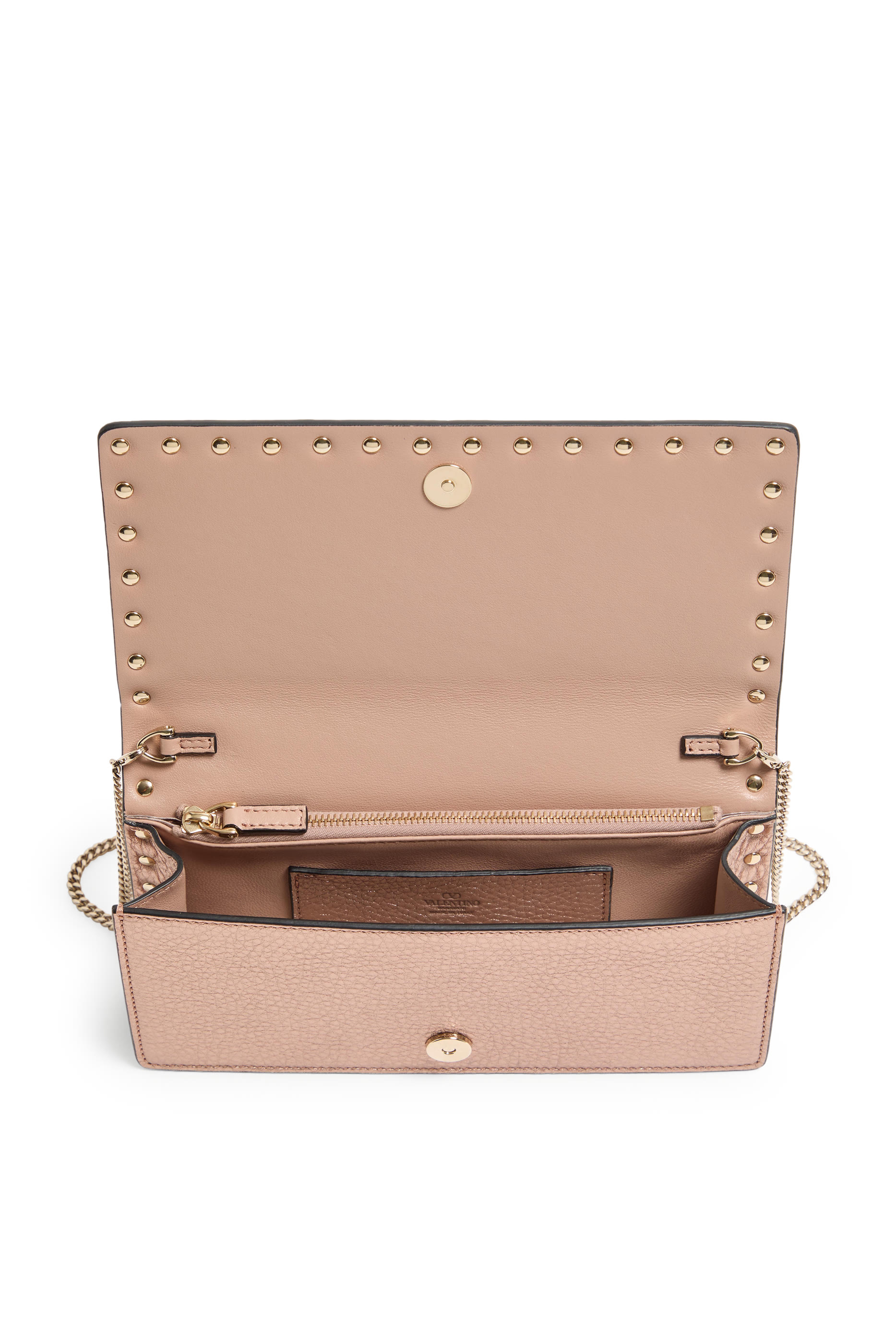 Rockstud Wallet with Chain Strap