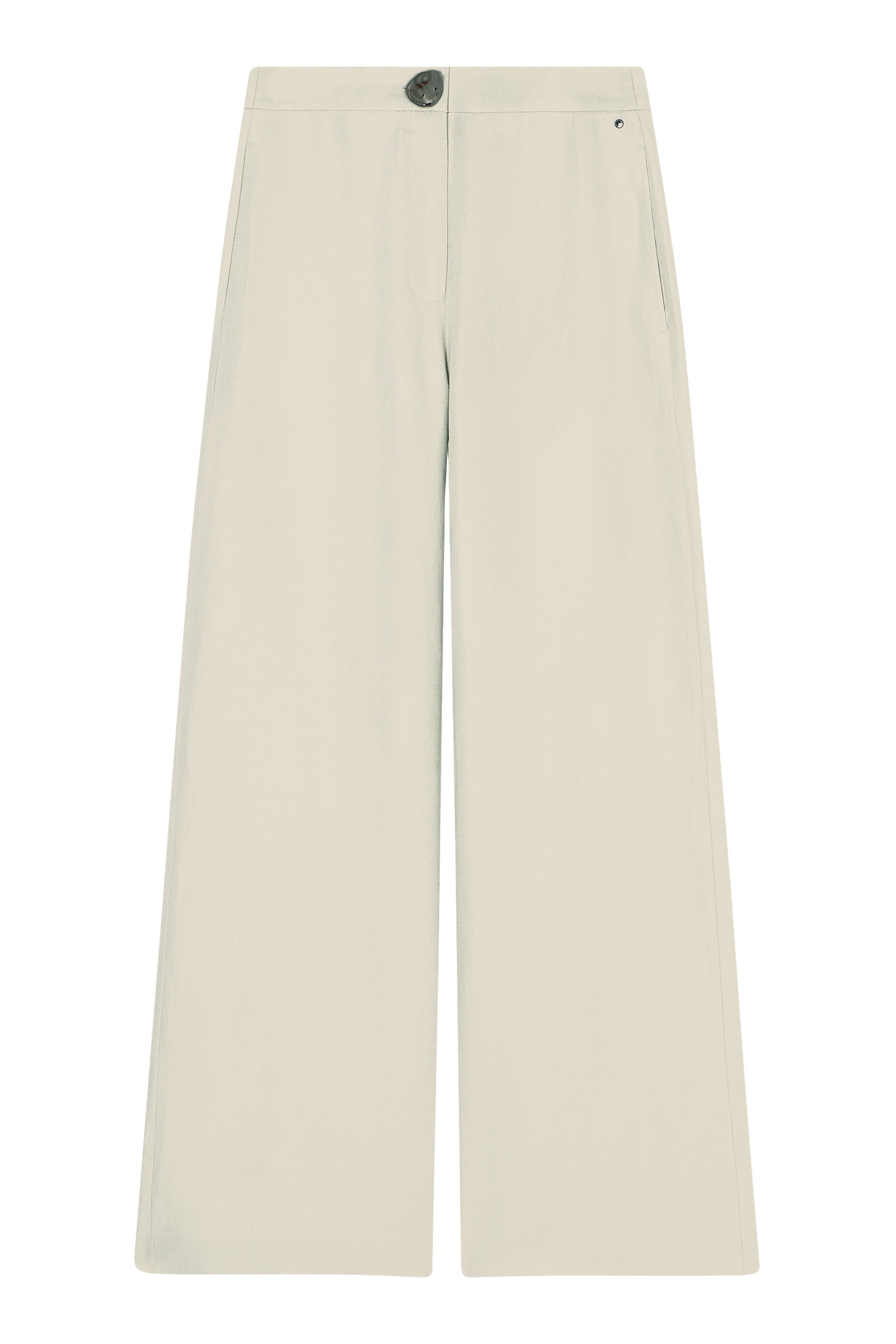 Wide-Leg Linen Twill Trousers