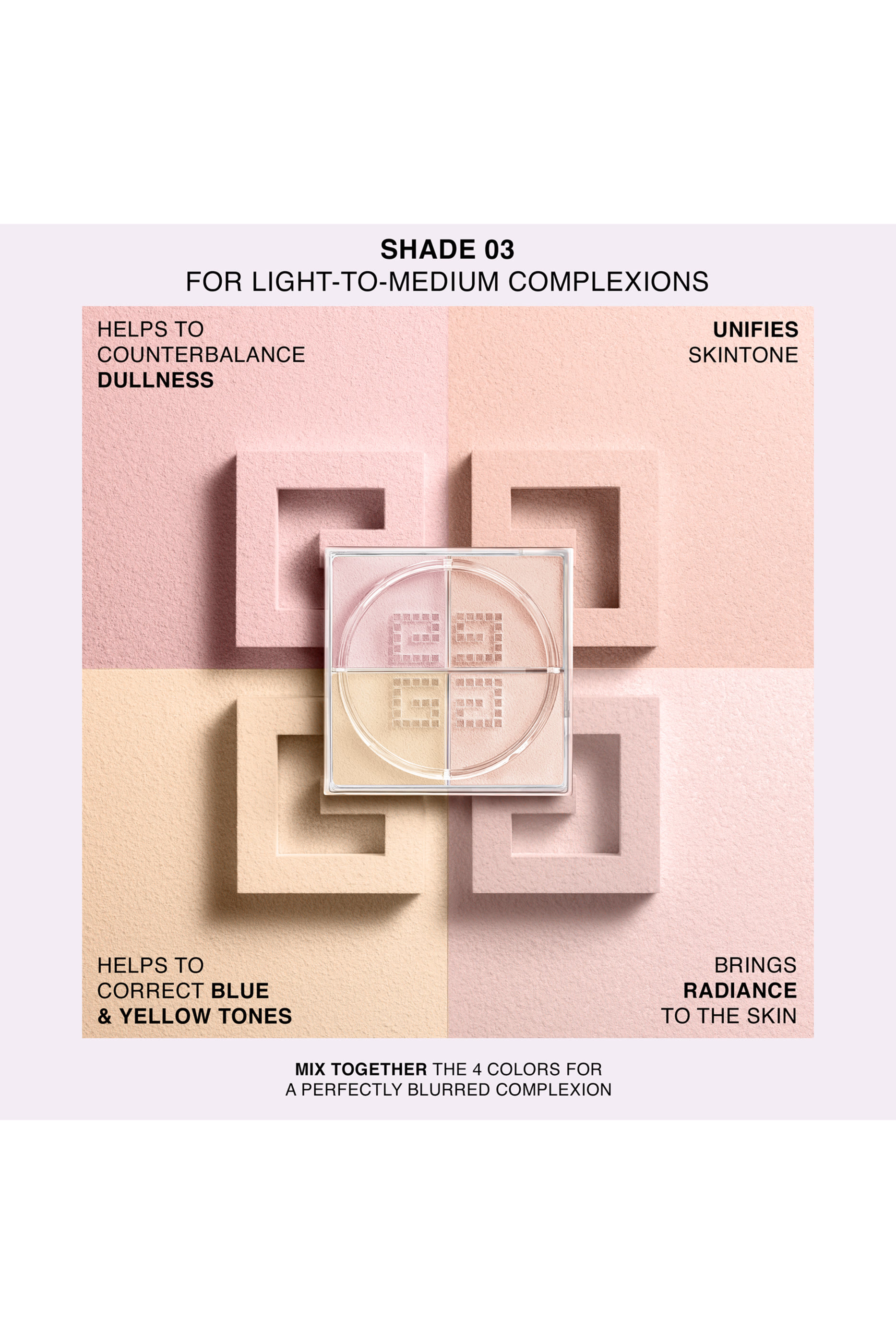 Prisme Libre Loose Powder, 4-color Loose Setting and Finishing Powder 