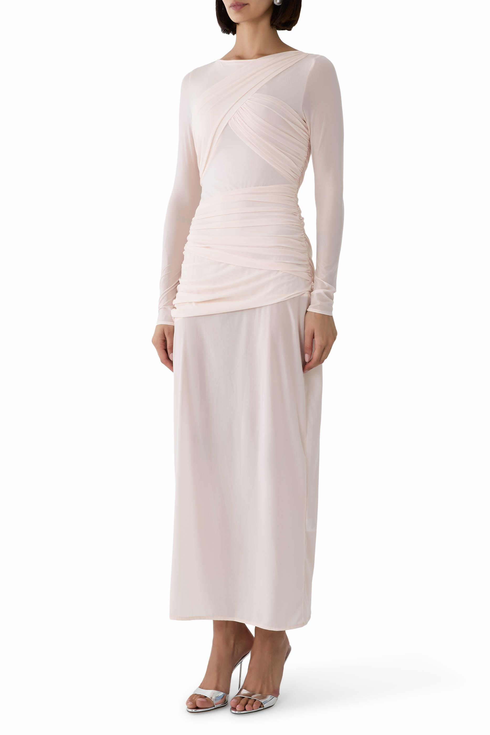 Twist Ruched Bodycon Dress
