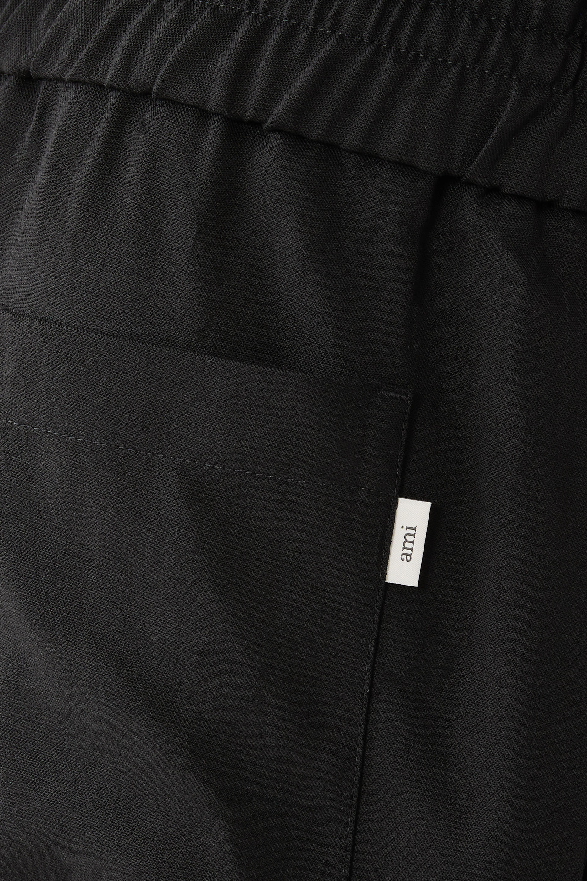 Elasticated-Waist Wool Trousers