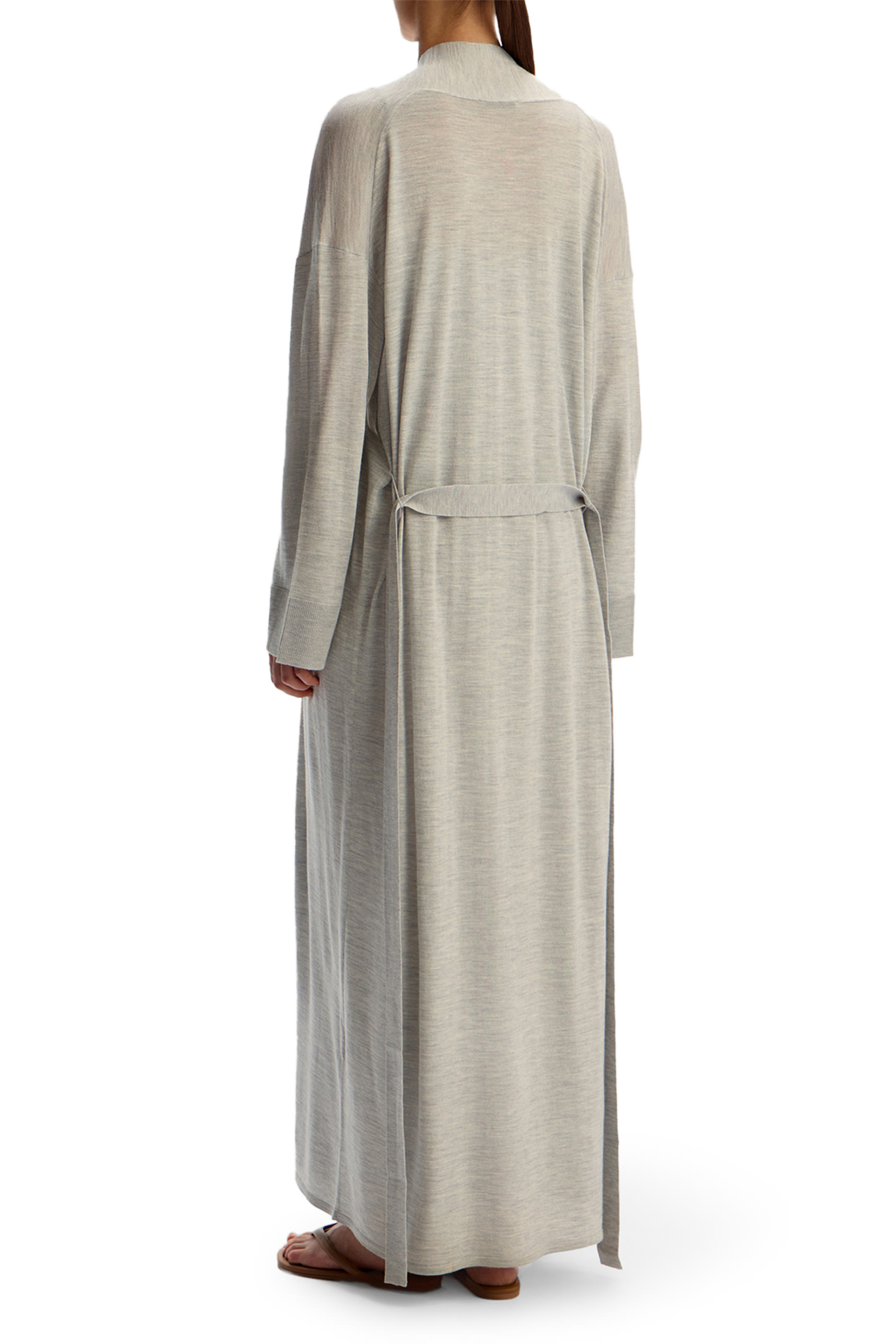 Merino-Silk Long Cardigan 