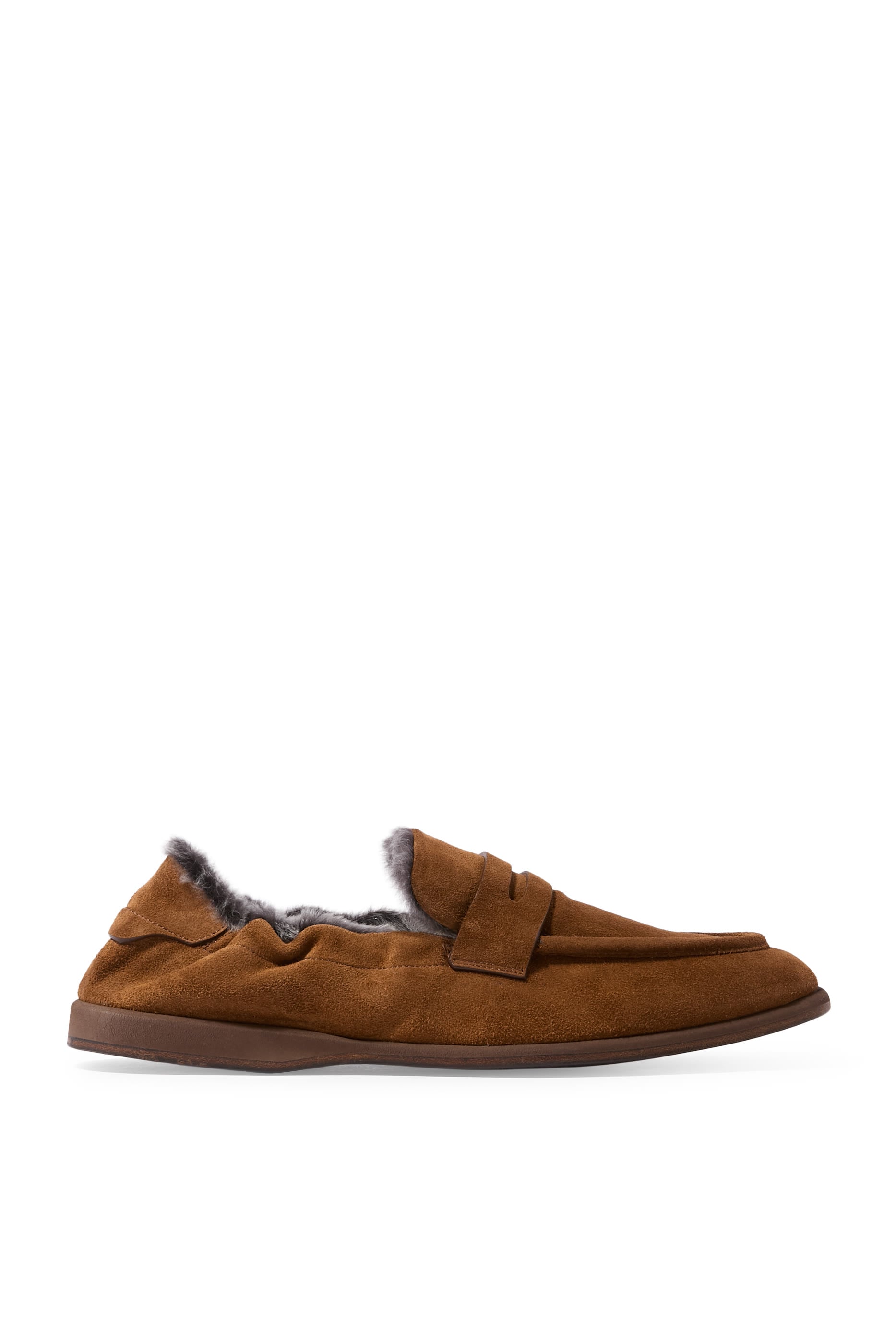 Suede Penny Loafers