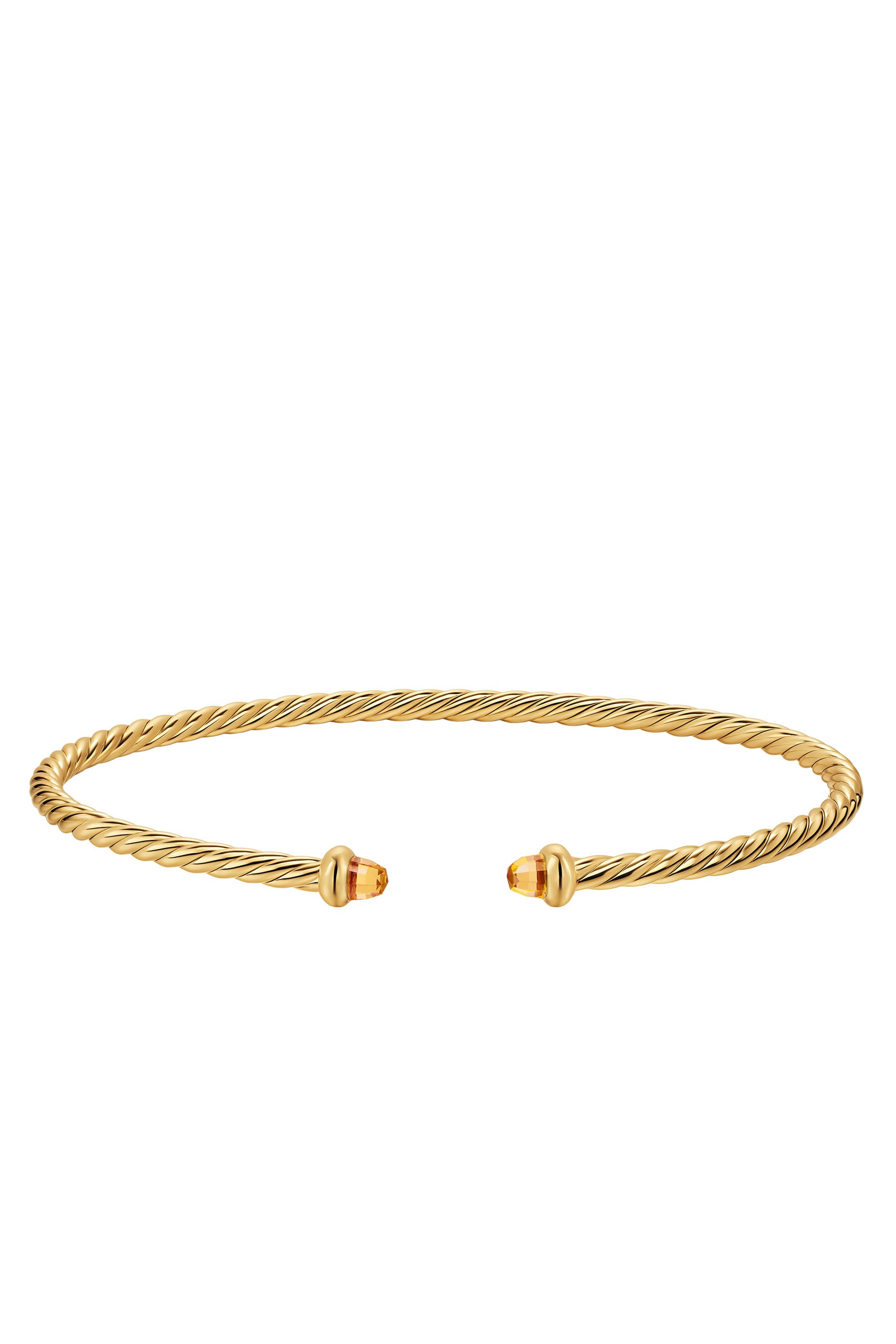 Cablespira® Flex Bracelet, 18k Yellow Gold & Citrine