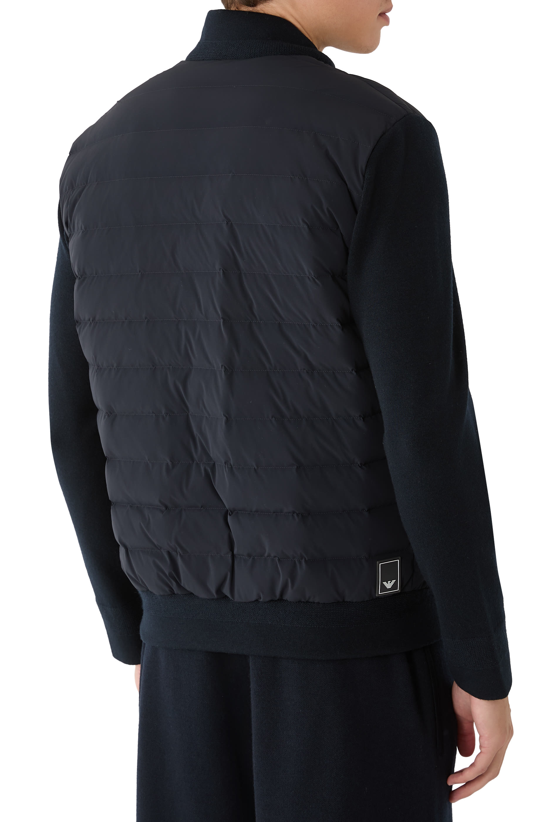 Knit Sleeves Travel Essential Down Jacket