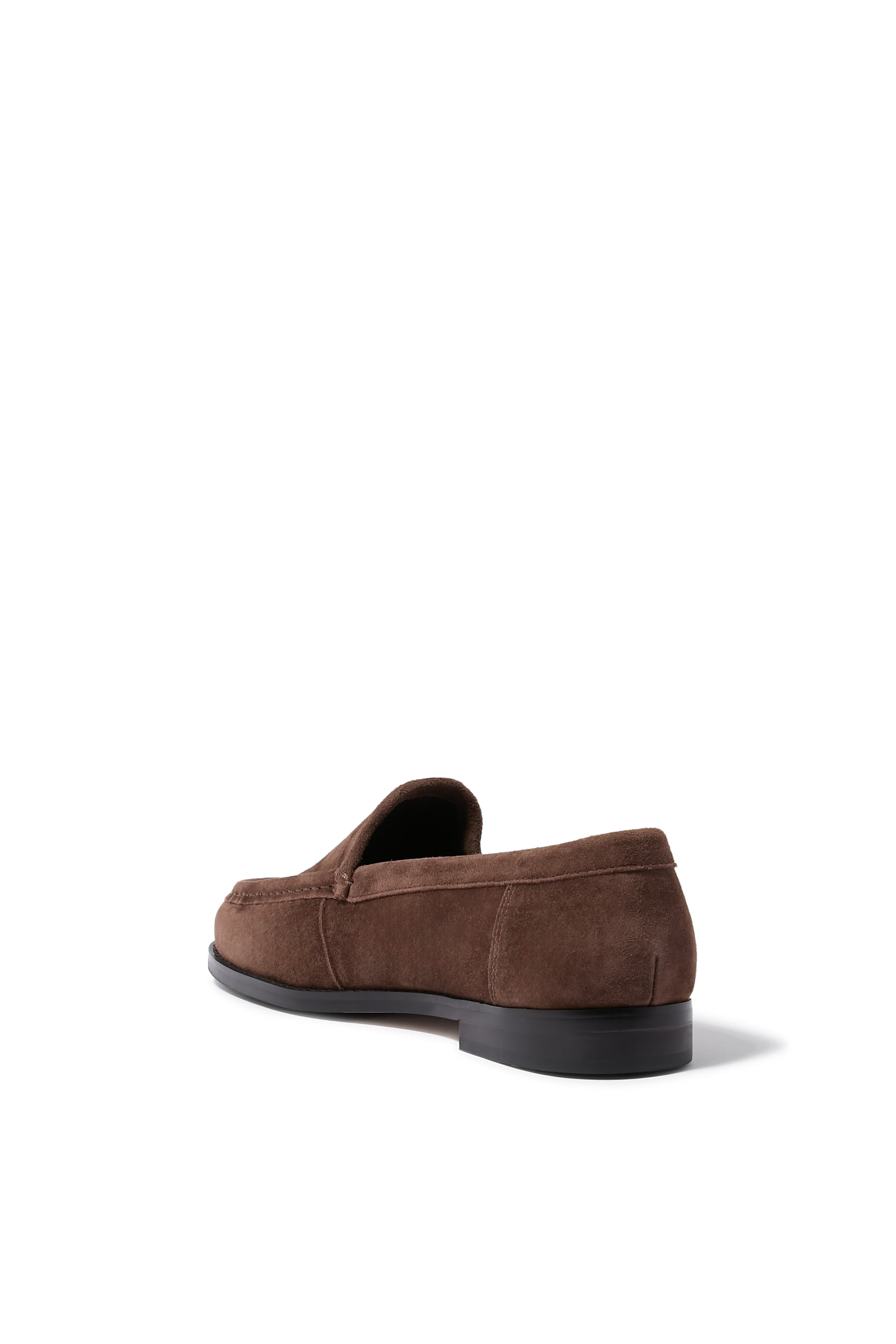 Zoe Espresso Suede Loafers
