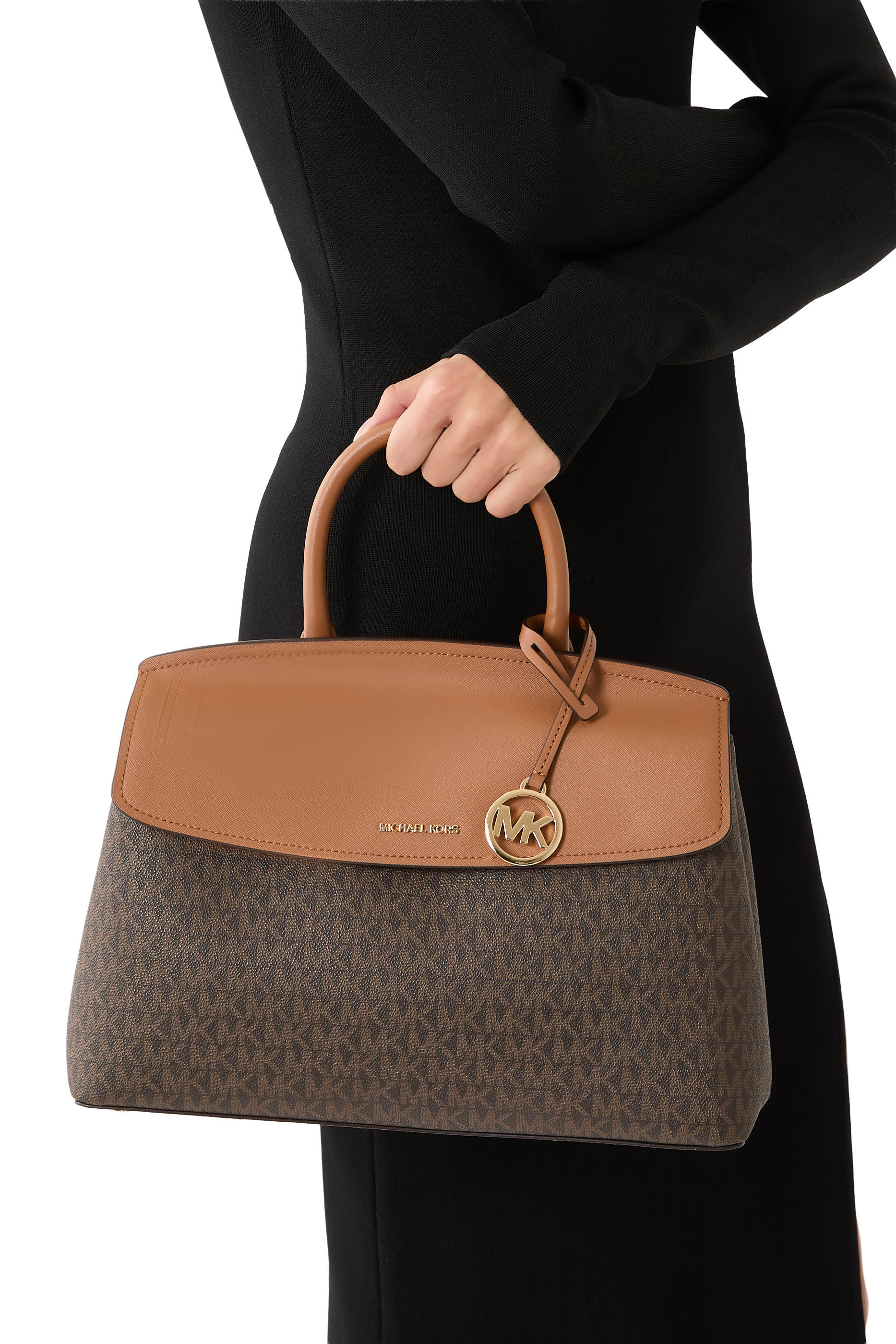 Medium Top-handle Satchel in Logo Canvas