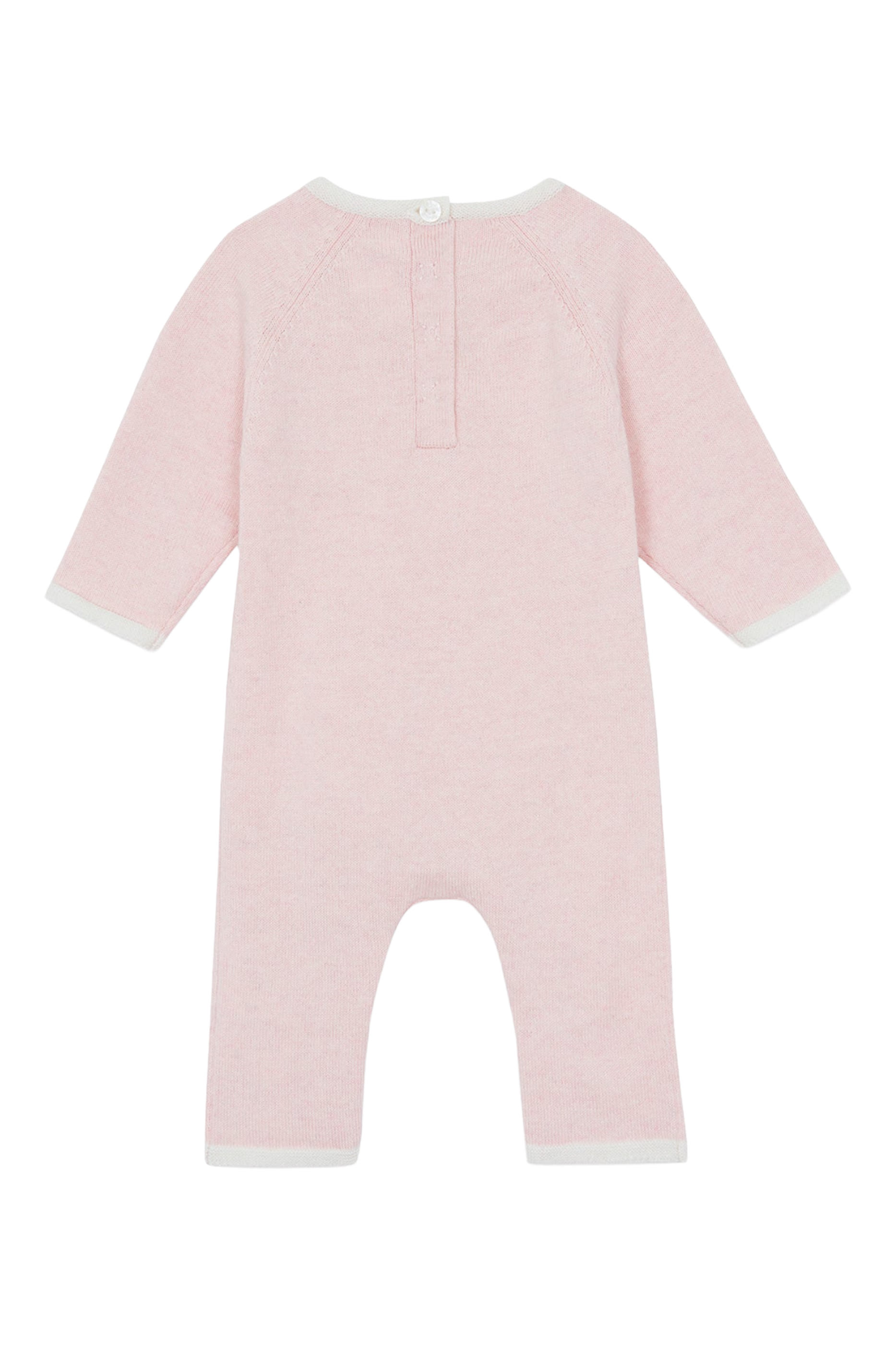 Kids Teddy Bear Embroidery Long Jumpsuit