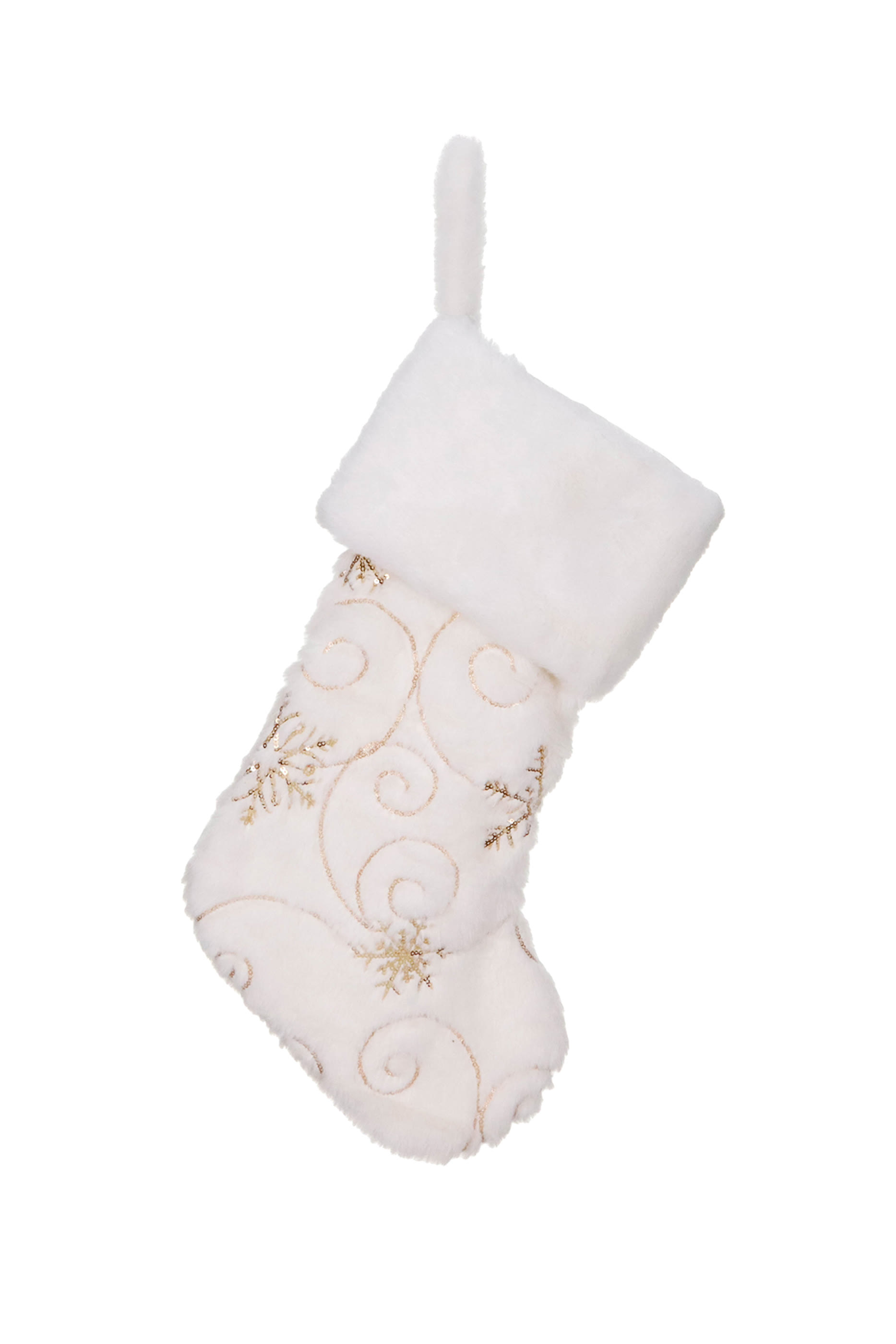 Fabric Snowflake Stocking