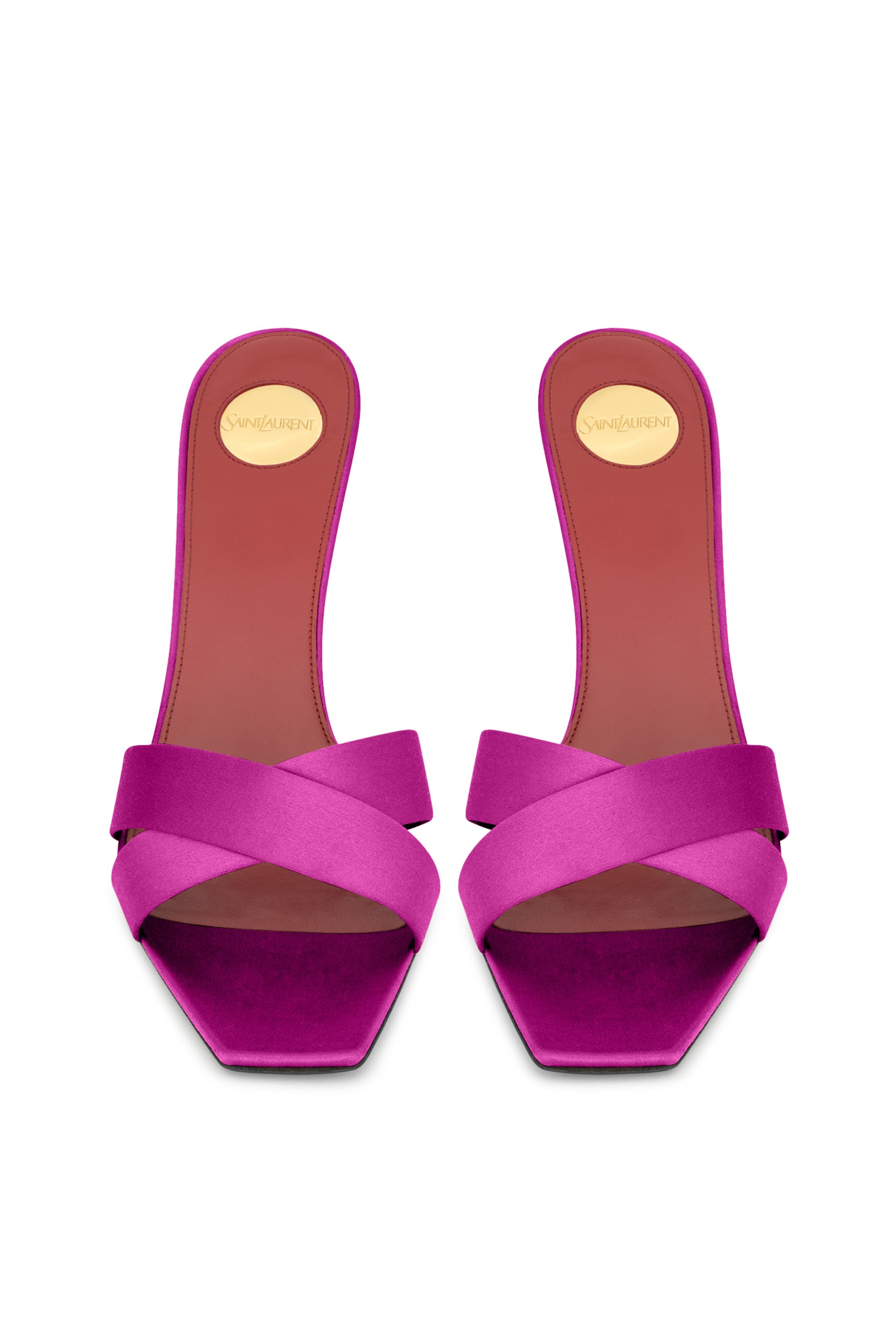 Opyum 85 Mules in Satin Crepe