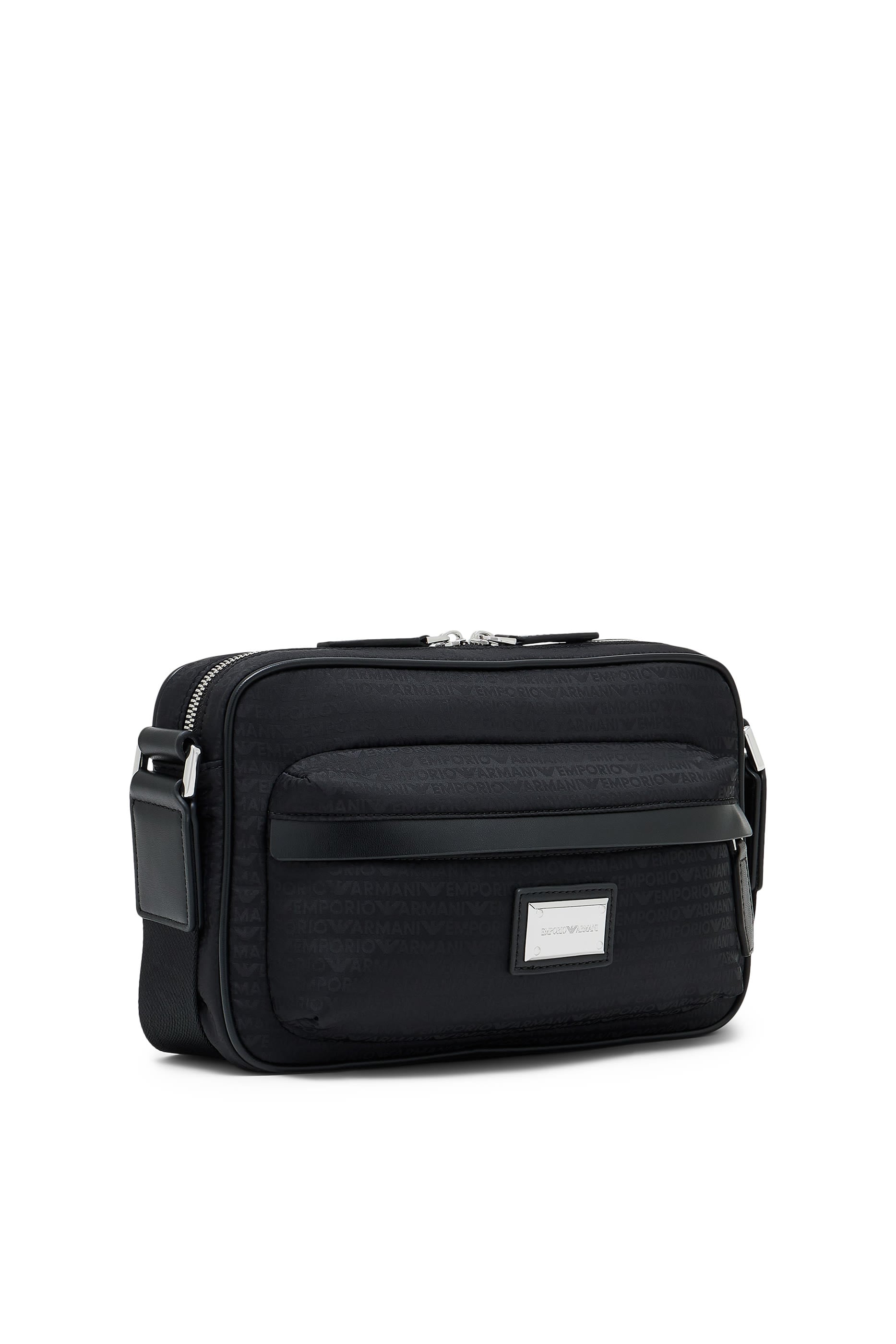 Logo Zip Crossbody Messenger Bag