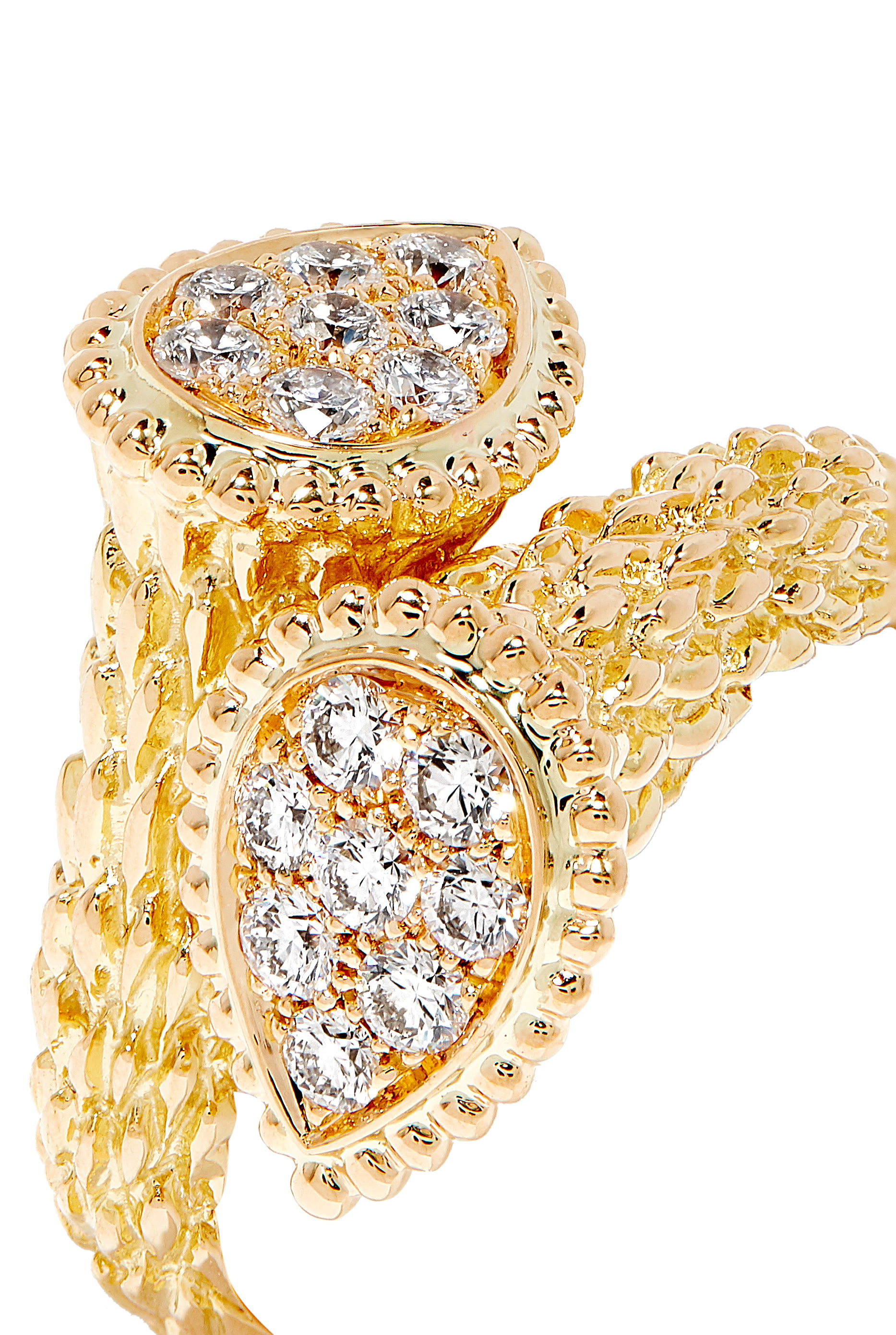 Quatre White Edition Ring, 18k Mix Gold & PVD