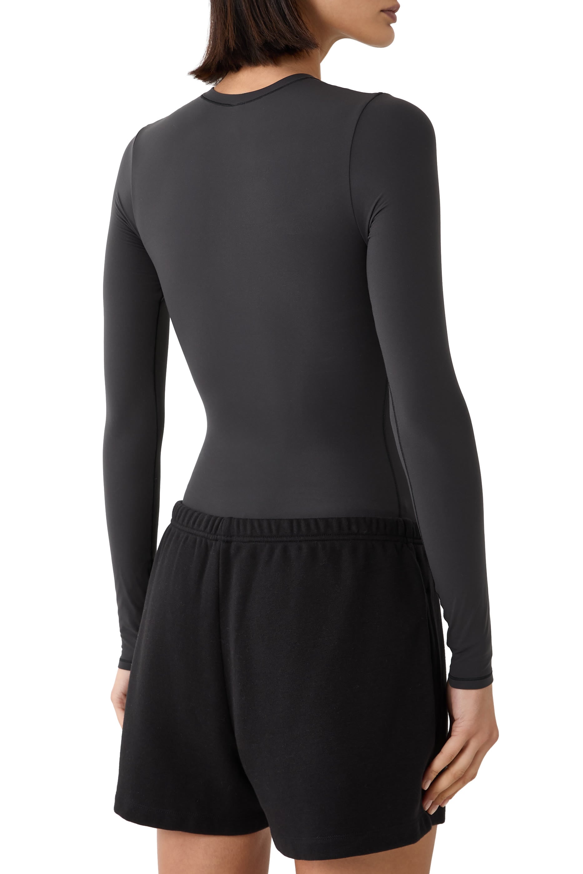  Long Sleeve Crew Neck Bodysuit