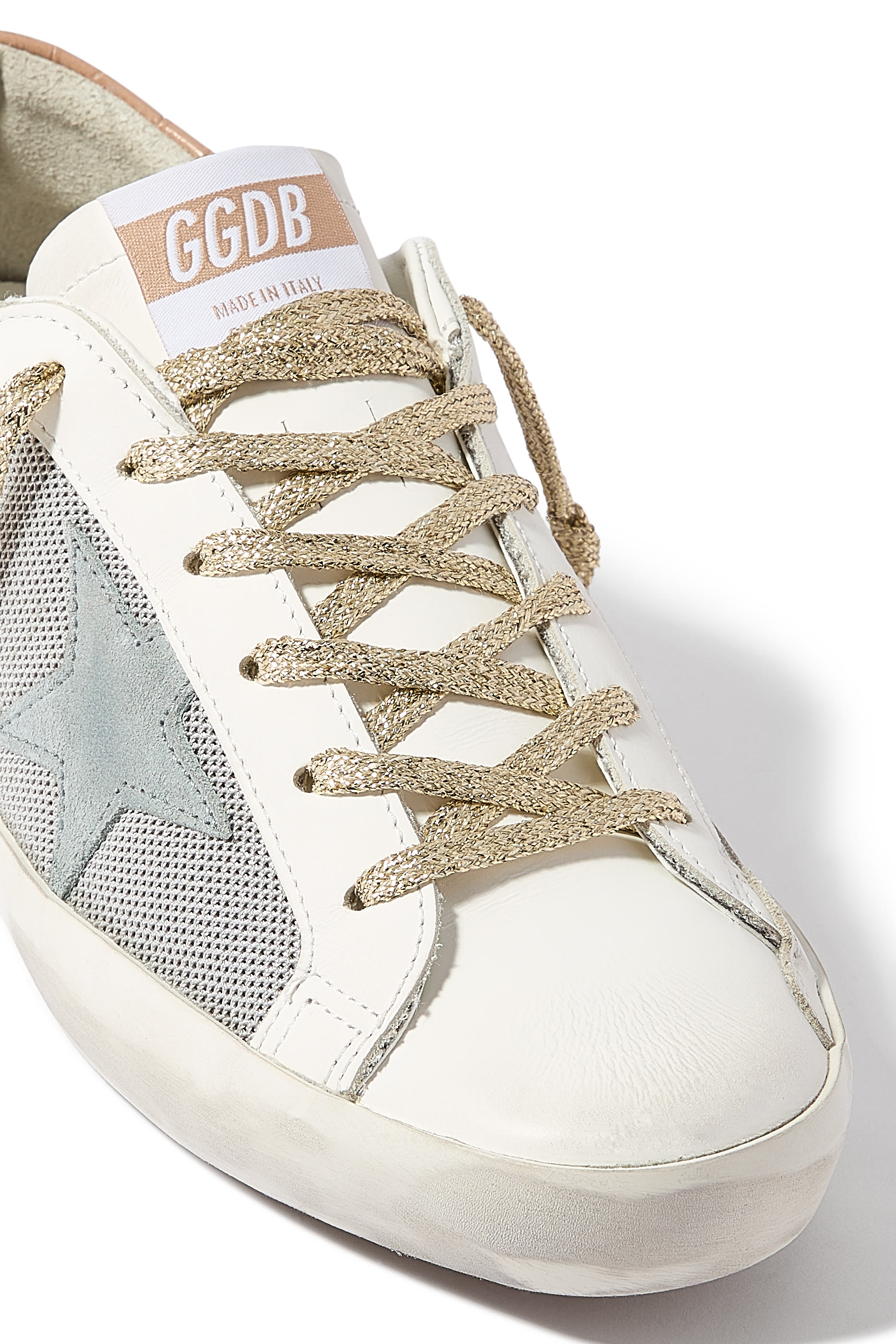 Super-Star Net and Leather Sneakers