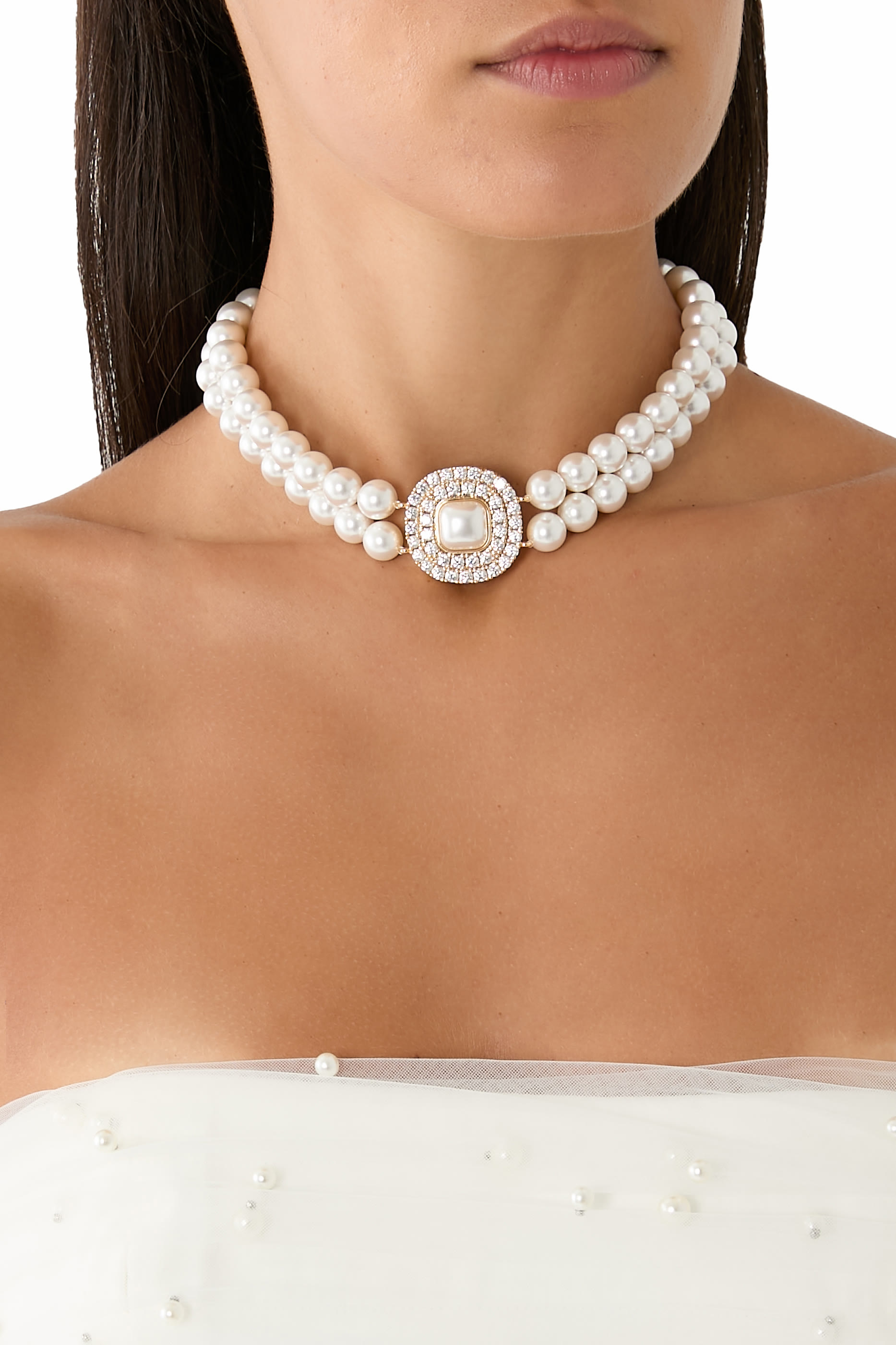 Crystal Pearl Choker